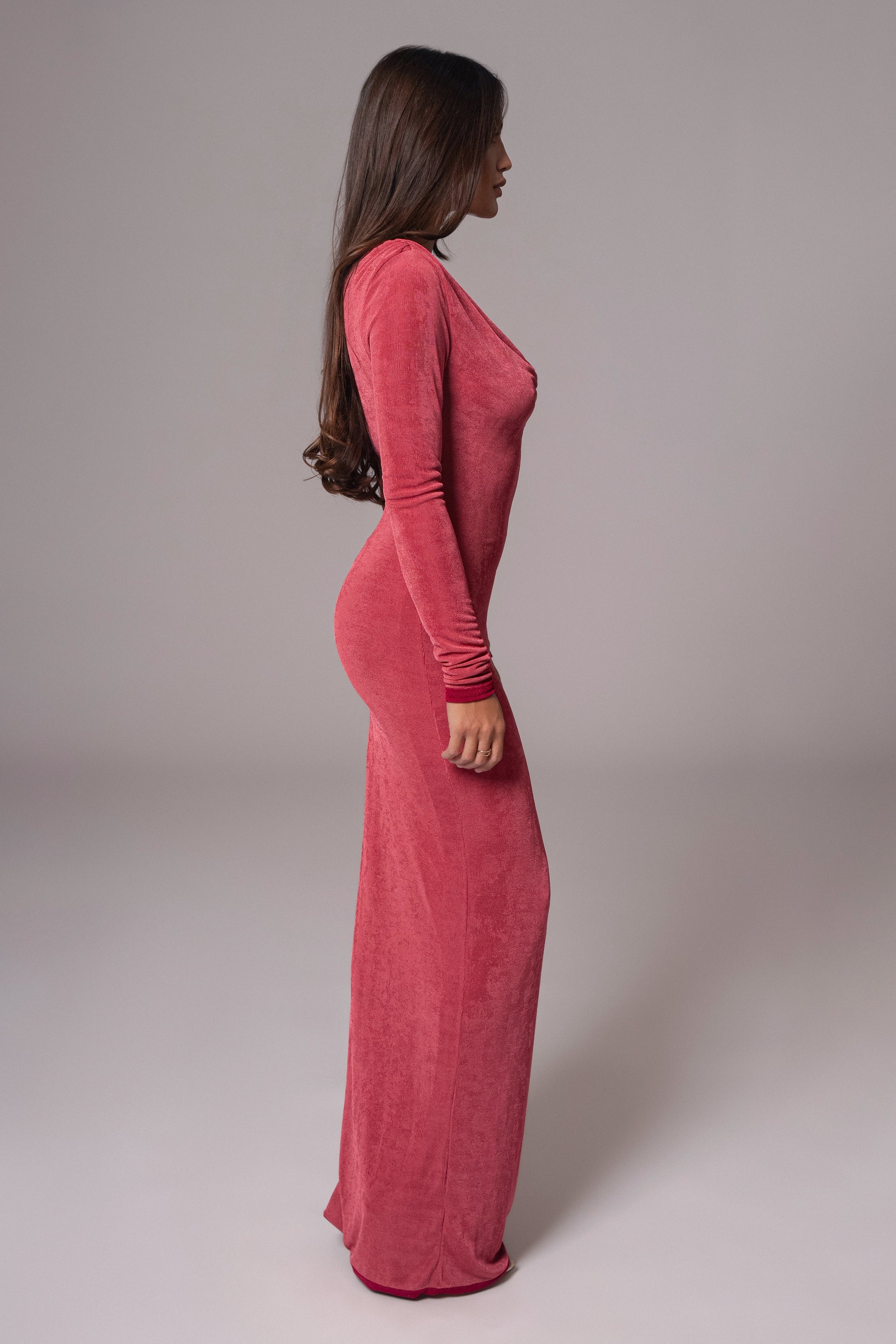 Berry/Mauve Ashton Reversible Maxi Dress JLUXLABEL