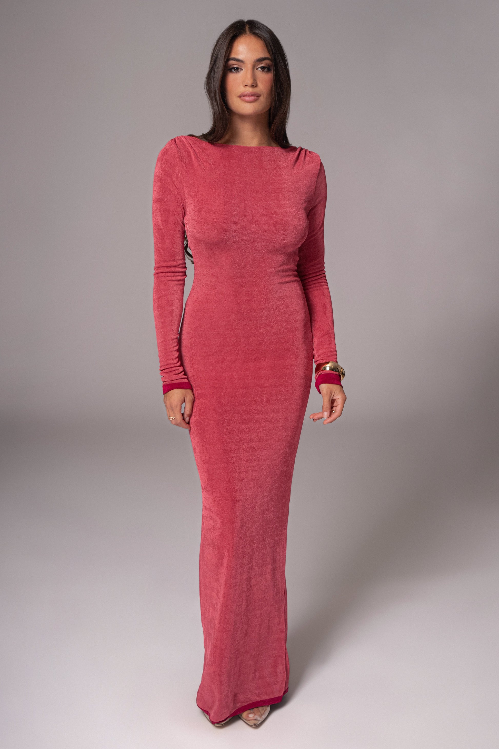 Berry/Mauve Ashton Reversible Maxi Dress JLUXLABEL