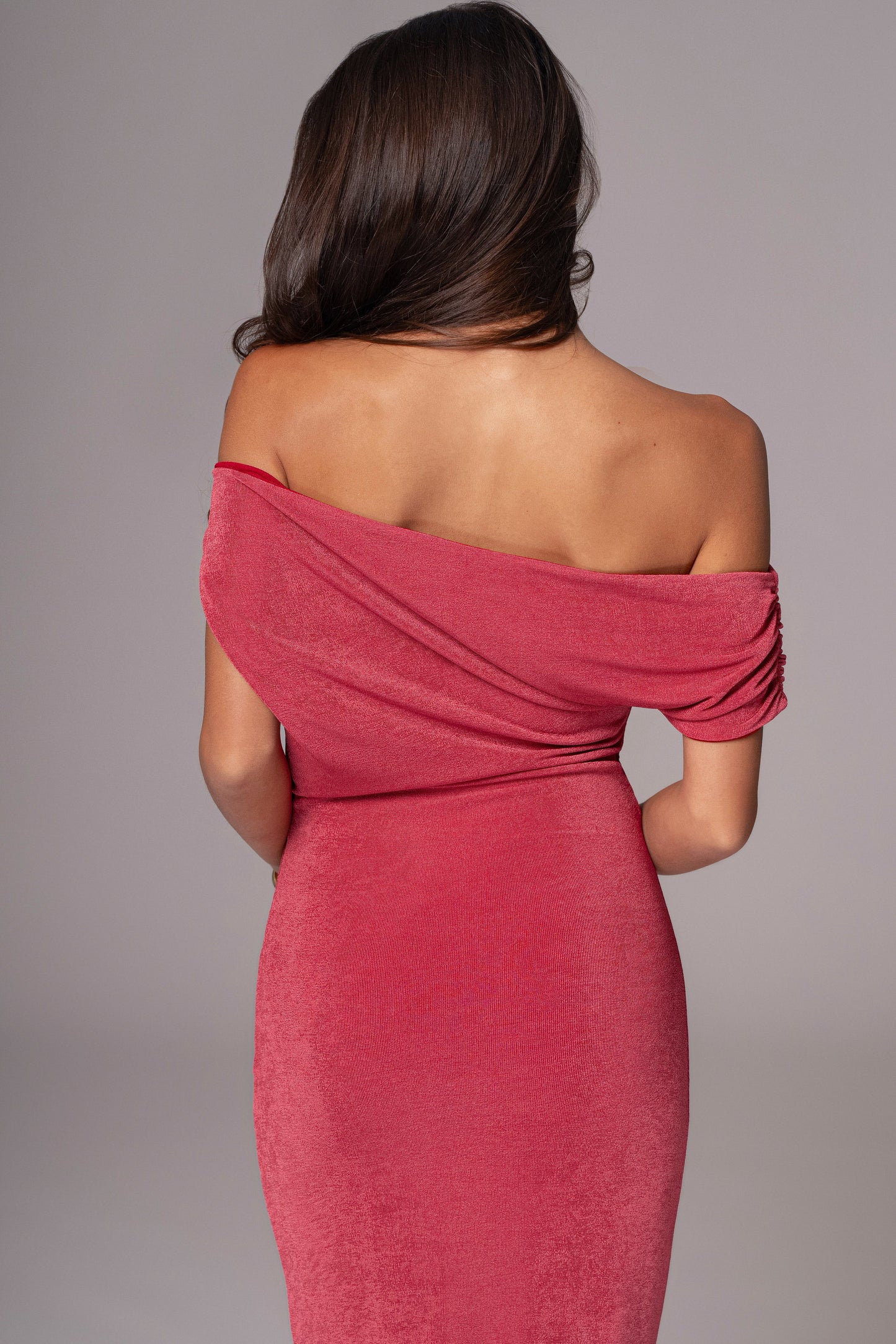Berry/Red Classic Elegance Reversible Maxi Dress JLUXLABEL