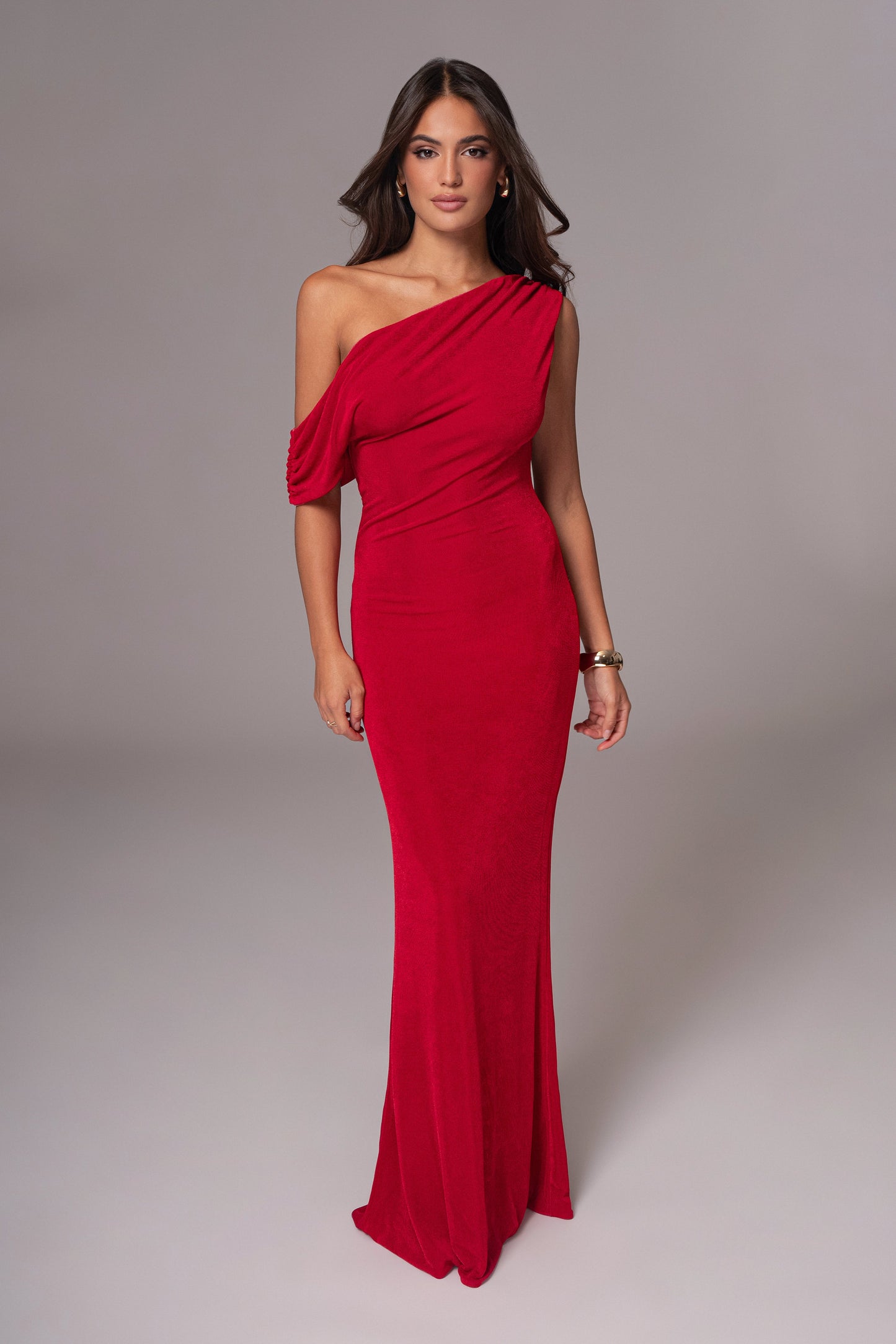 Berry/Red Classic Elegance Reversible Maxi Dress JLUXLABEL