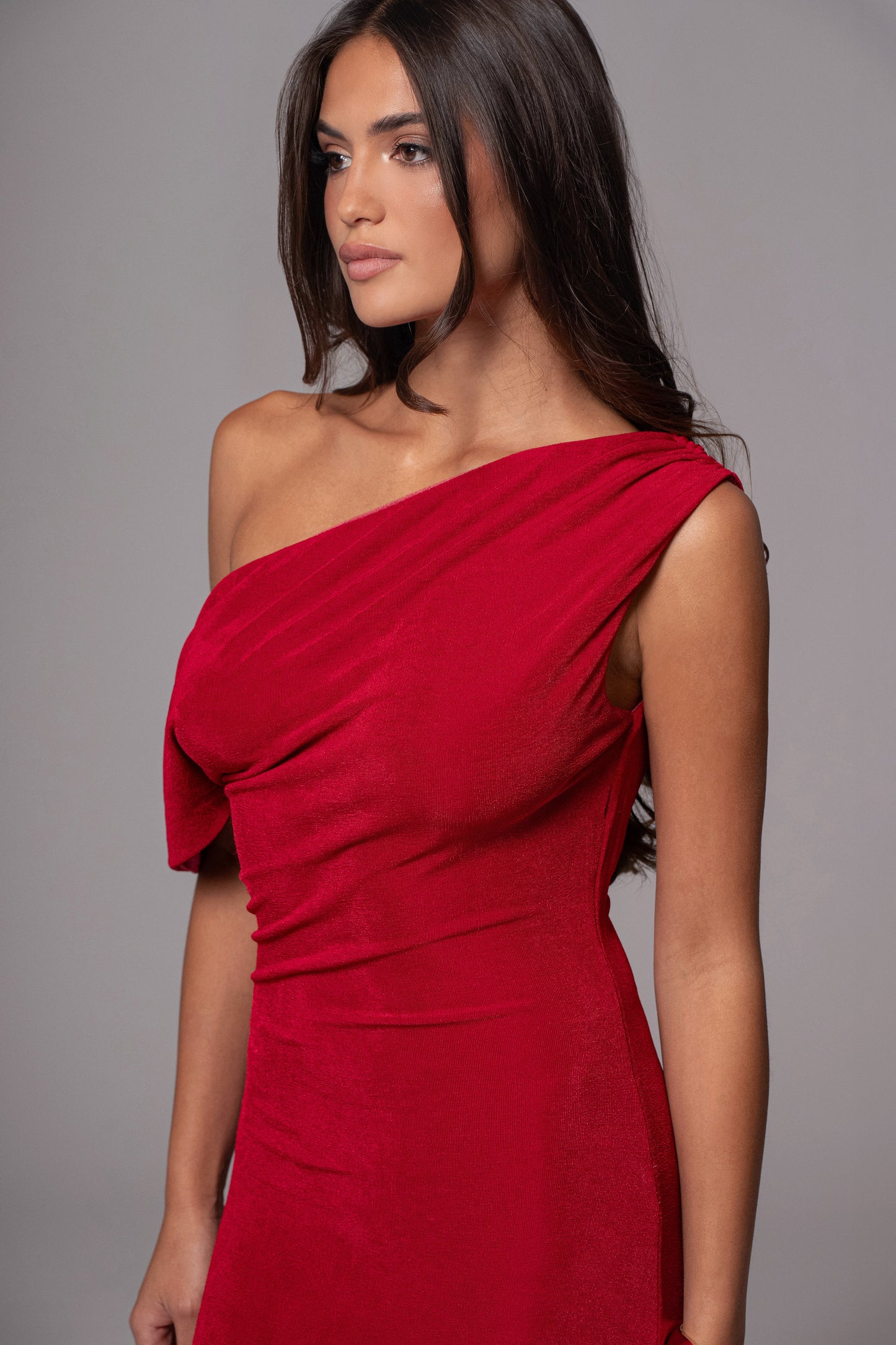 Berry/Red Classic Elegance Reversible Maxi Dress JLUXLABEL