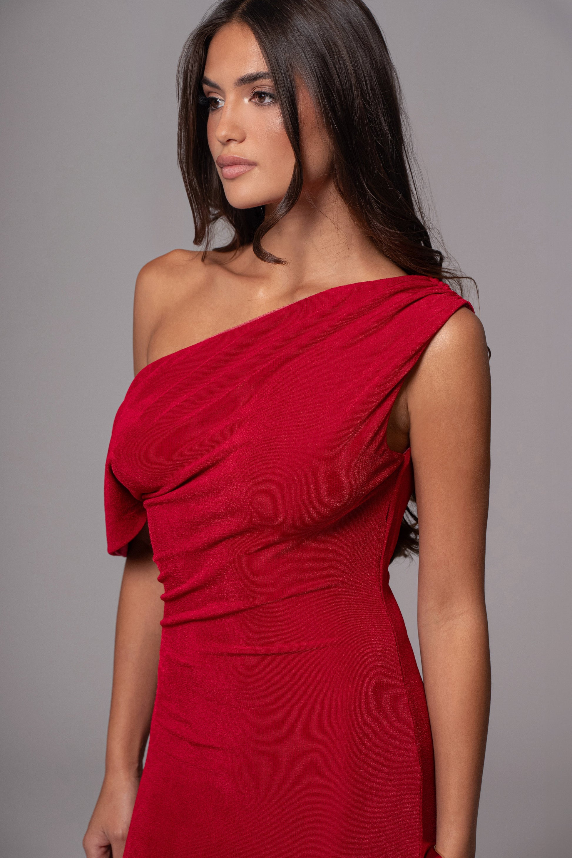 Berry/Red Classic Elegance Reversible Maxi Dress JLUXLABEL