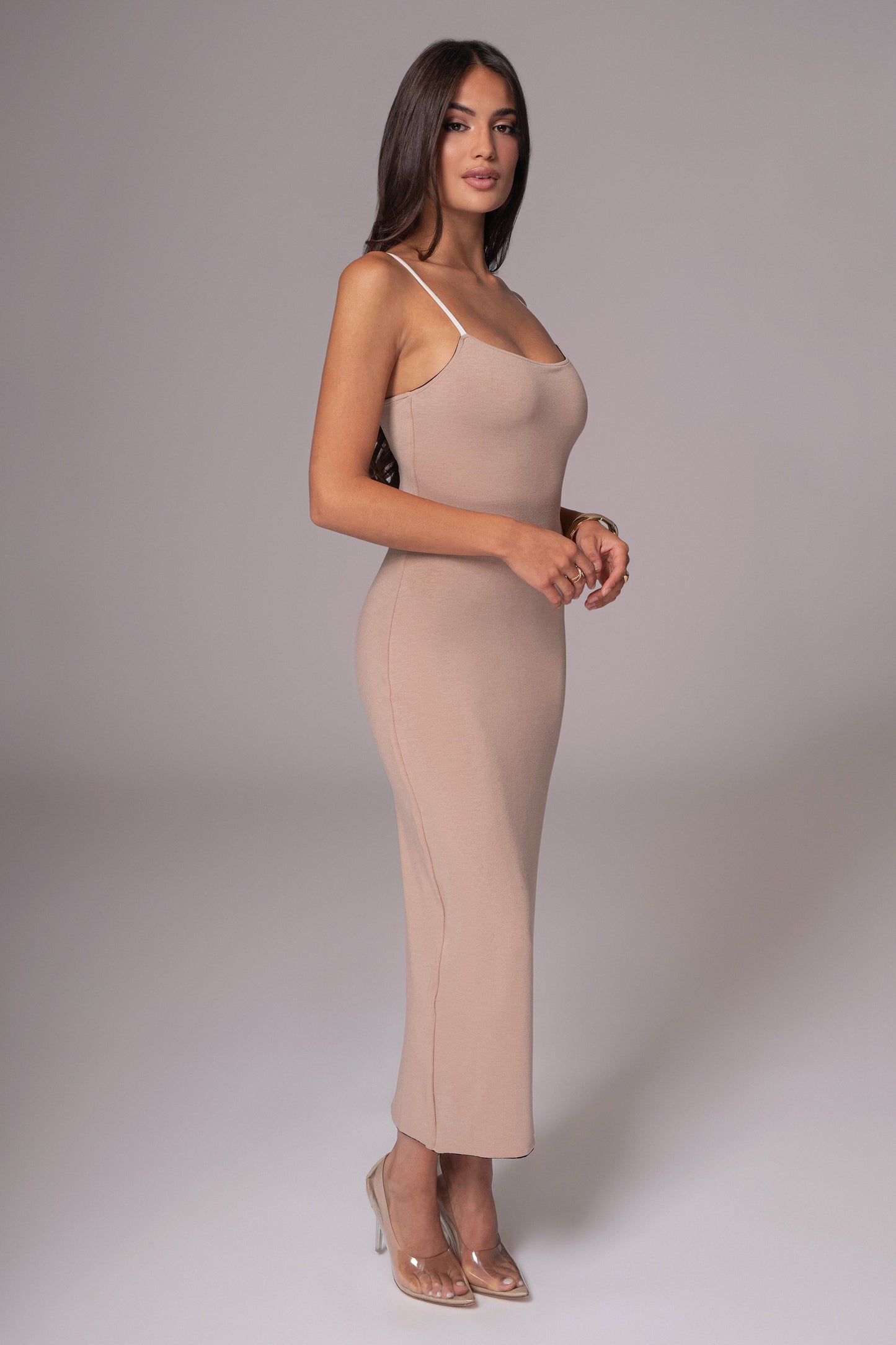 Black/Beige Katia Reversible Dress JLUXLABEL