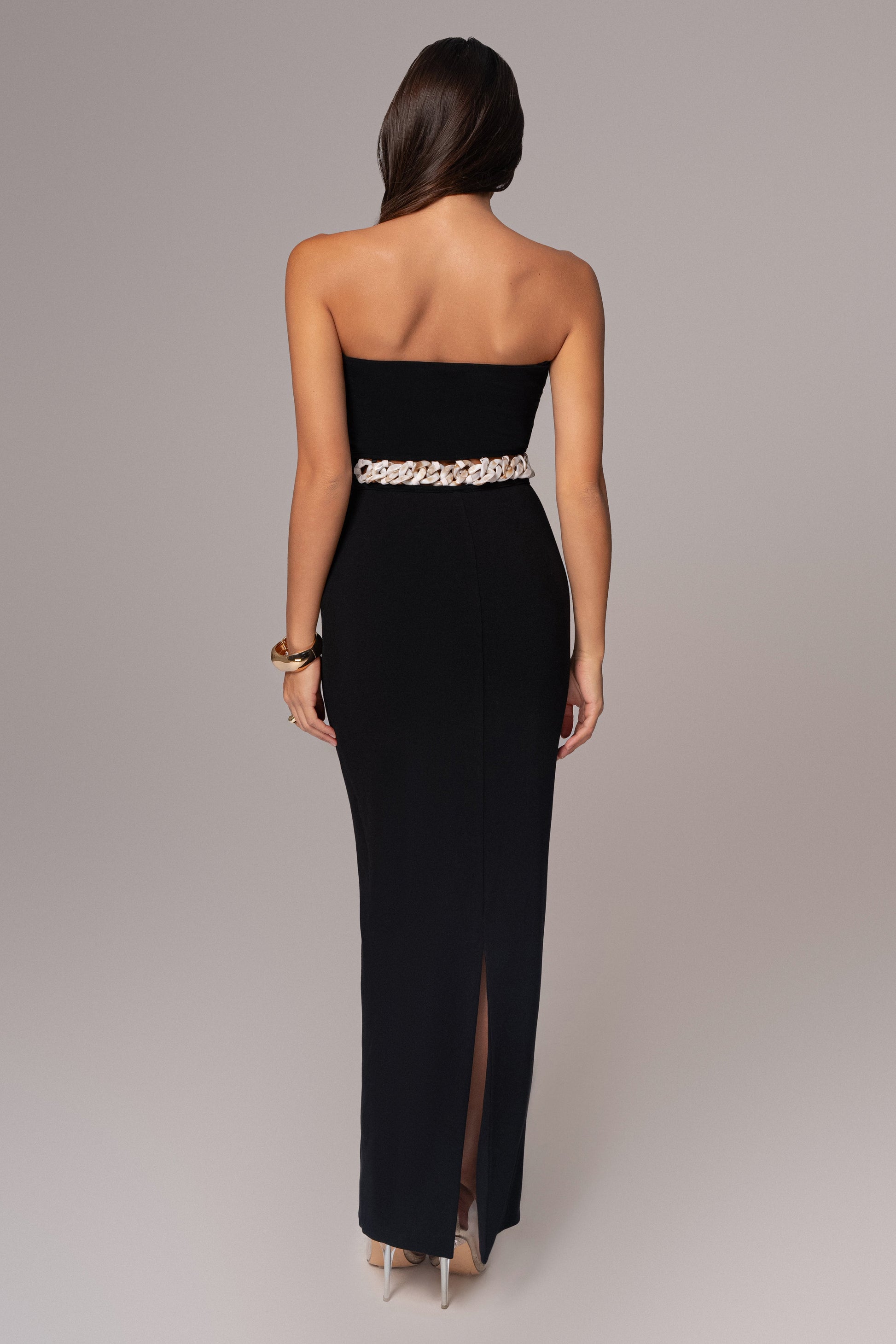Black Clarisse One Shoulder Dress JLUXLABEL