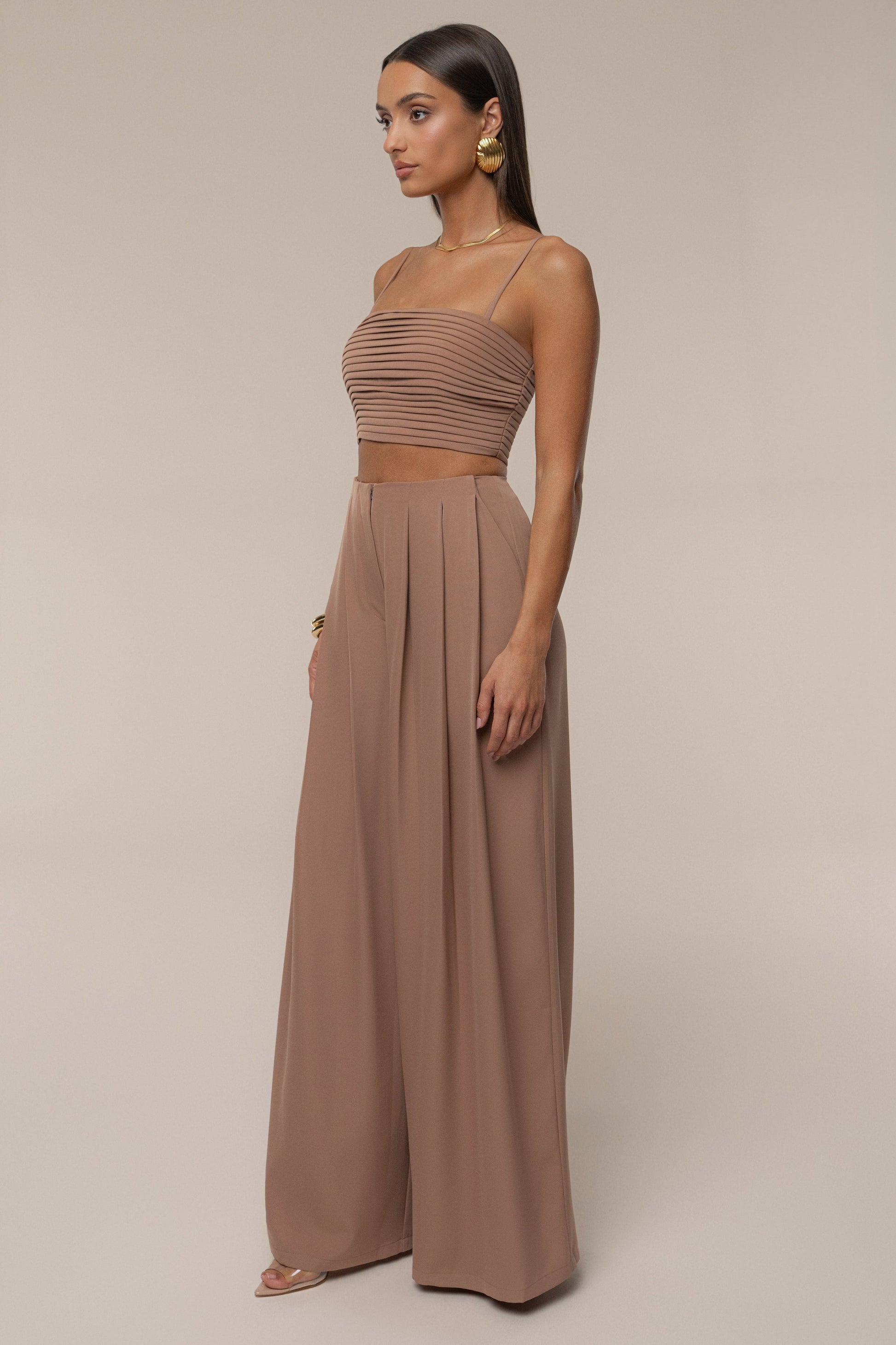 Beige Serenade Pant Set JLUXLABEL