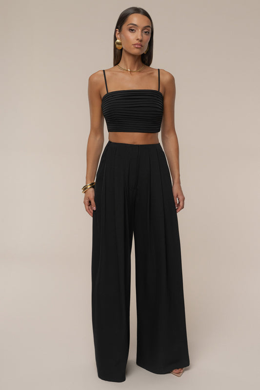 Black Serenade Pant Set JLUXLABEL