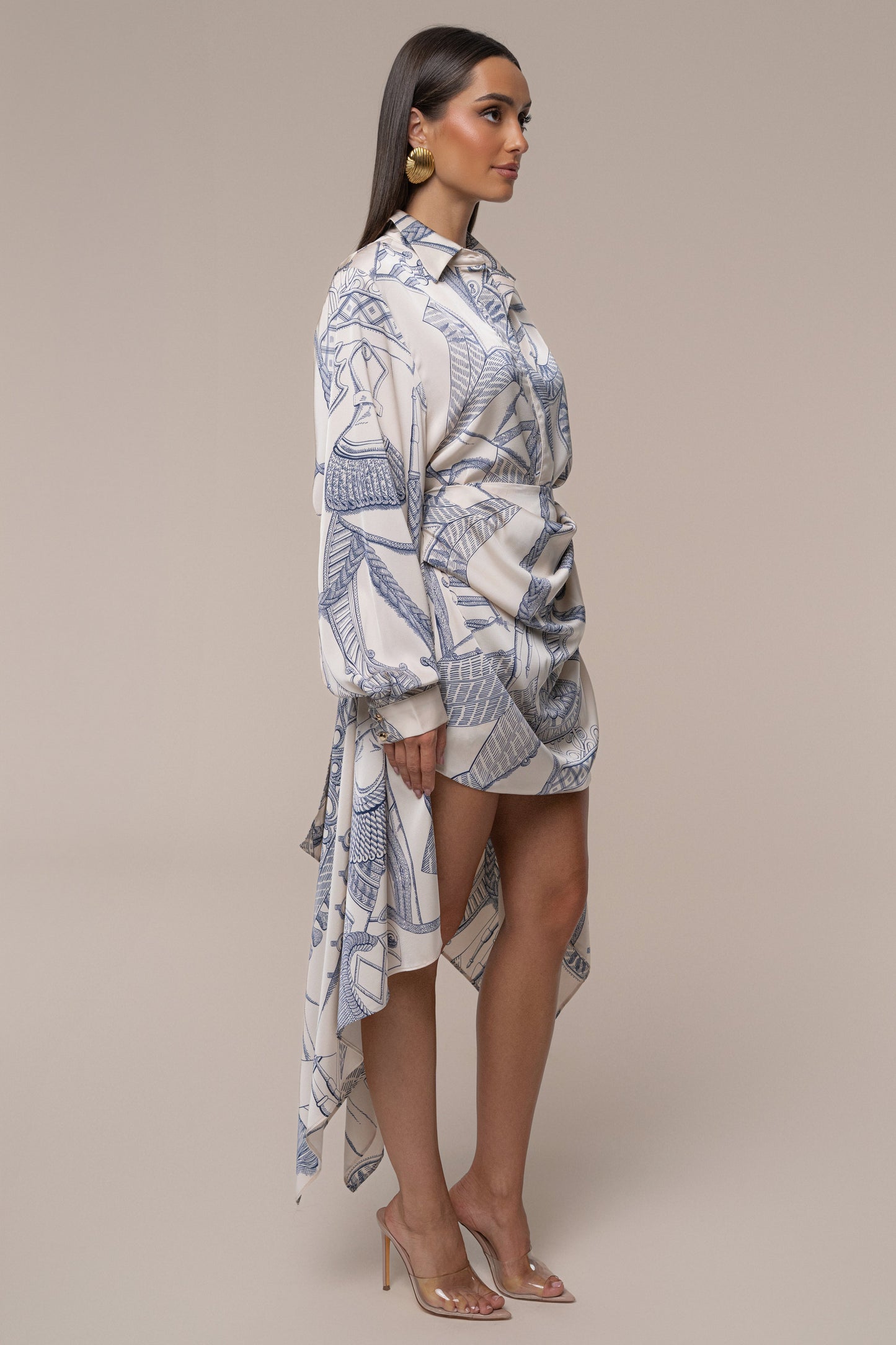 PRE-ORDER Ivory Print Ameena Print Skirt Set NEWFASHIONEDGE