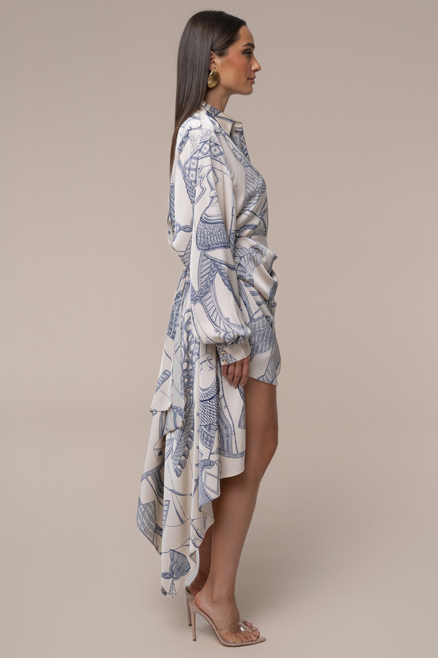 PRE-ORDER Ivory Print Ameena Print Skirt Set NEWFASHIONEDGE