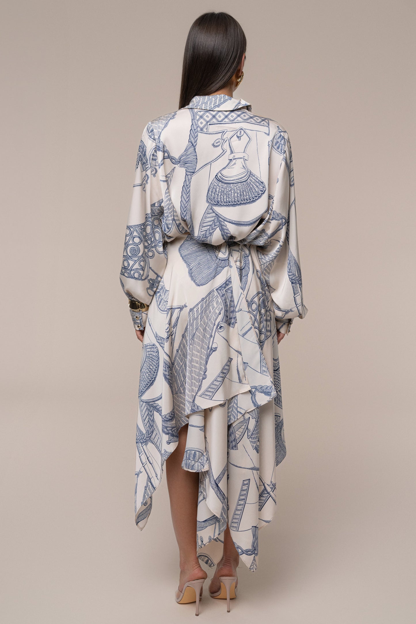 PRE-ORDER Ivory Print Ameena Print Skirt Set