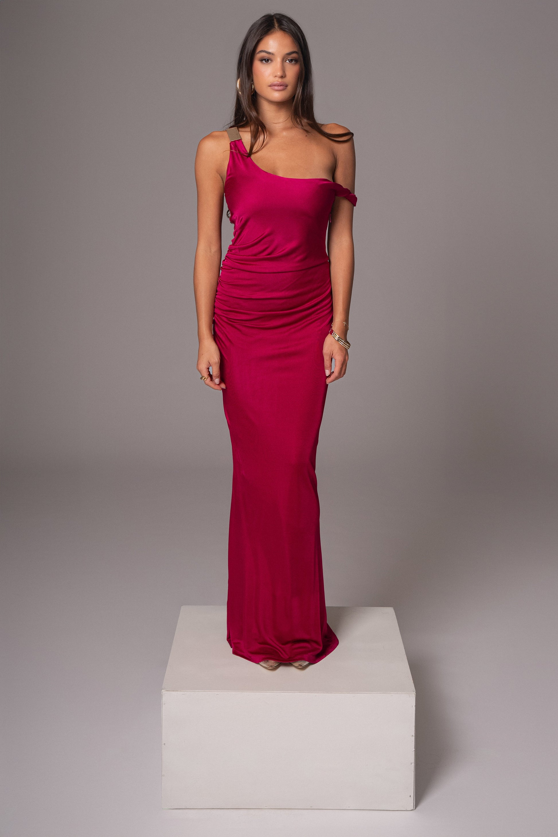Berry Birthday Maxi Dress JLUXLABEL