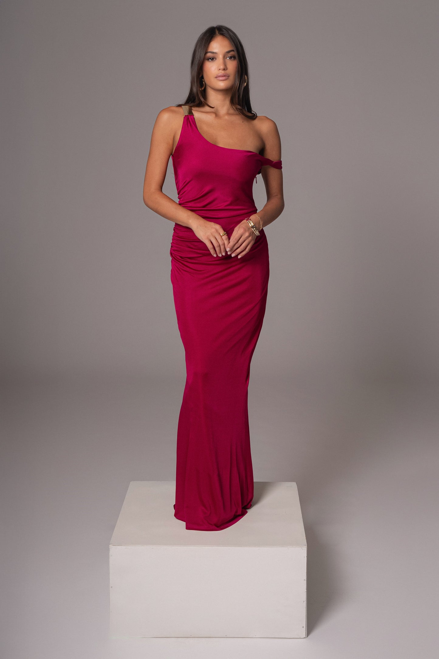 Berry Birthday Maxi Dress JLUXLABEL