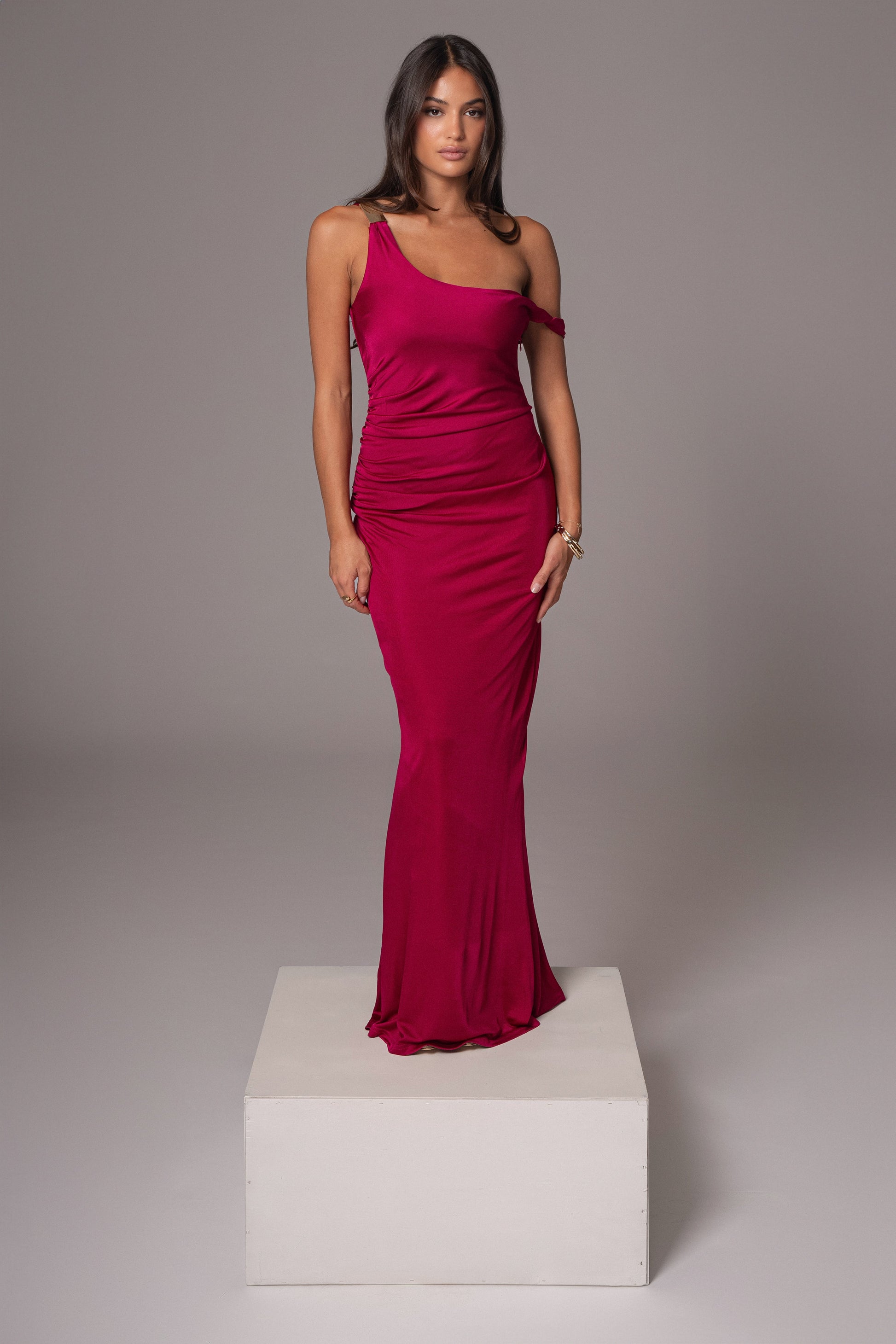 Berry Birthday Maxi Dress JLUXLABEL