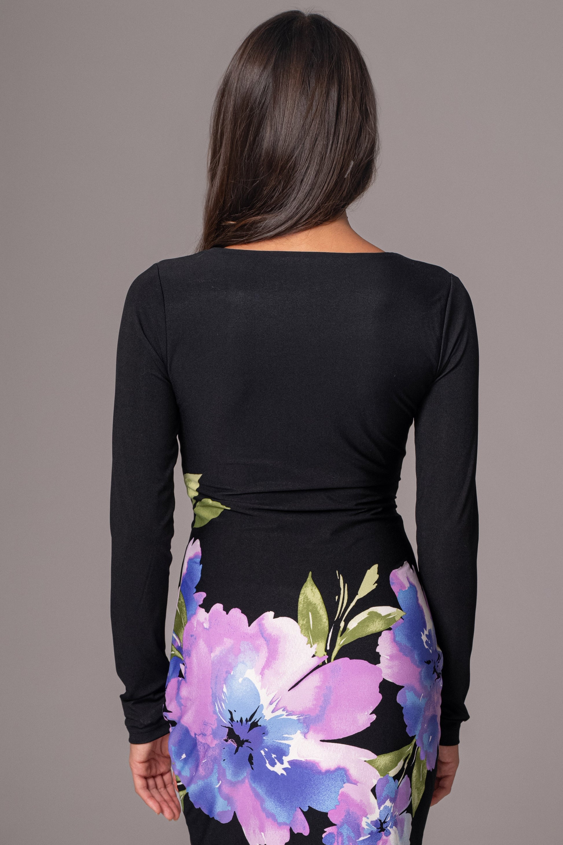 Floral Print Exotic Flower Dress JLUXLABEL