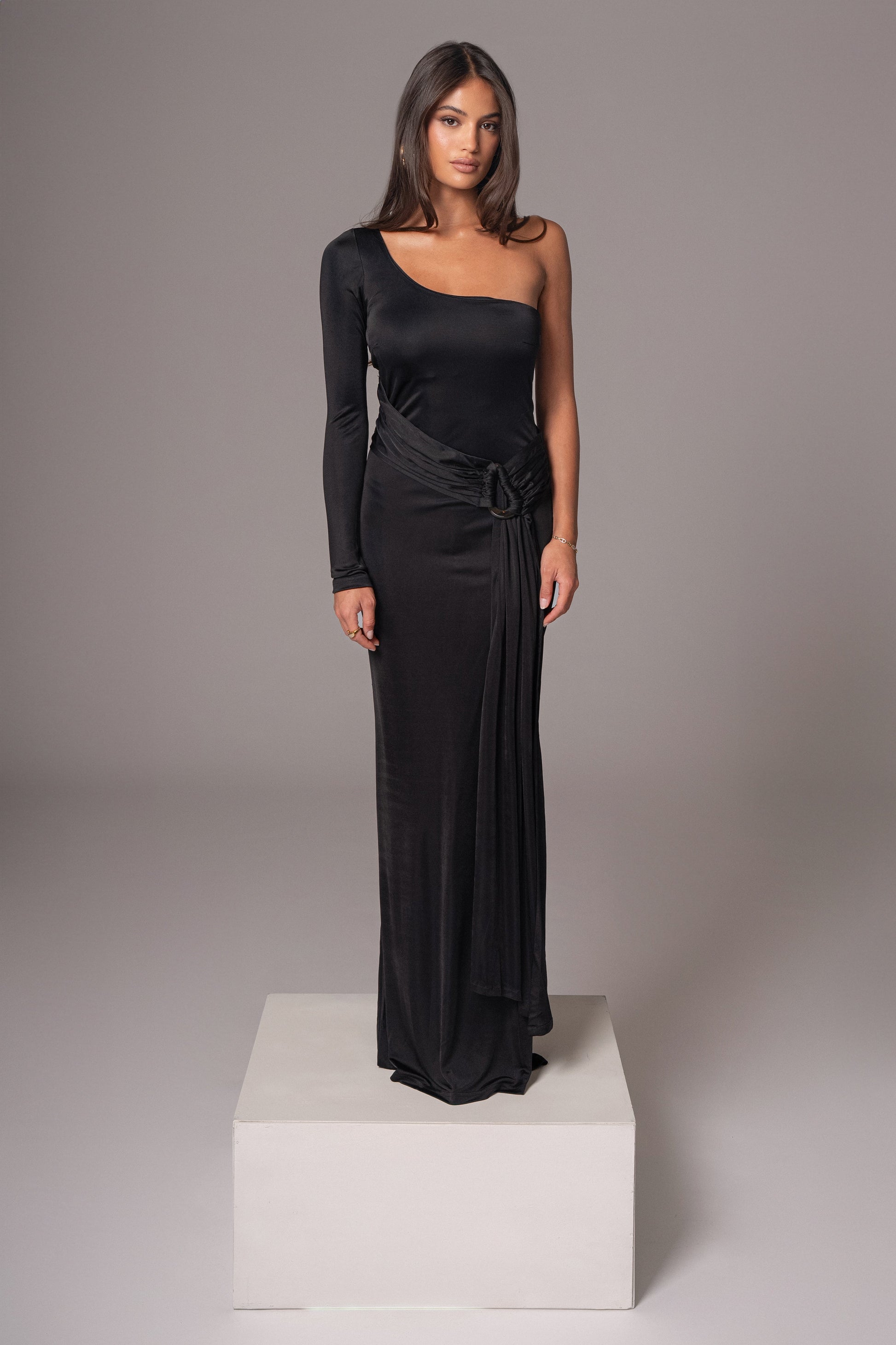 Black Muoi Maxi Dress JLUXLABEL