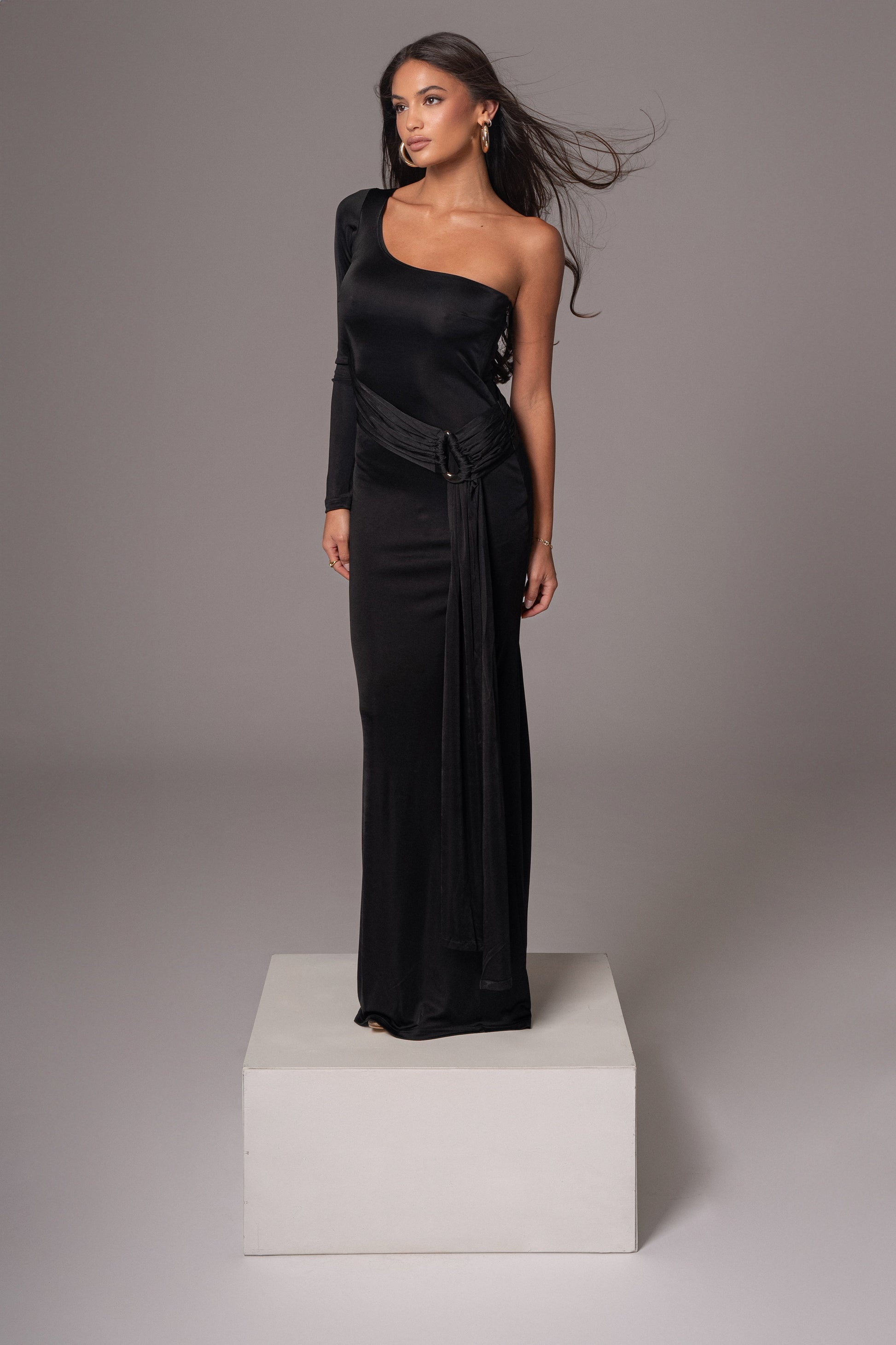 Black Muoi Maxi Dress JLUXLABEL