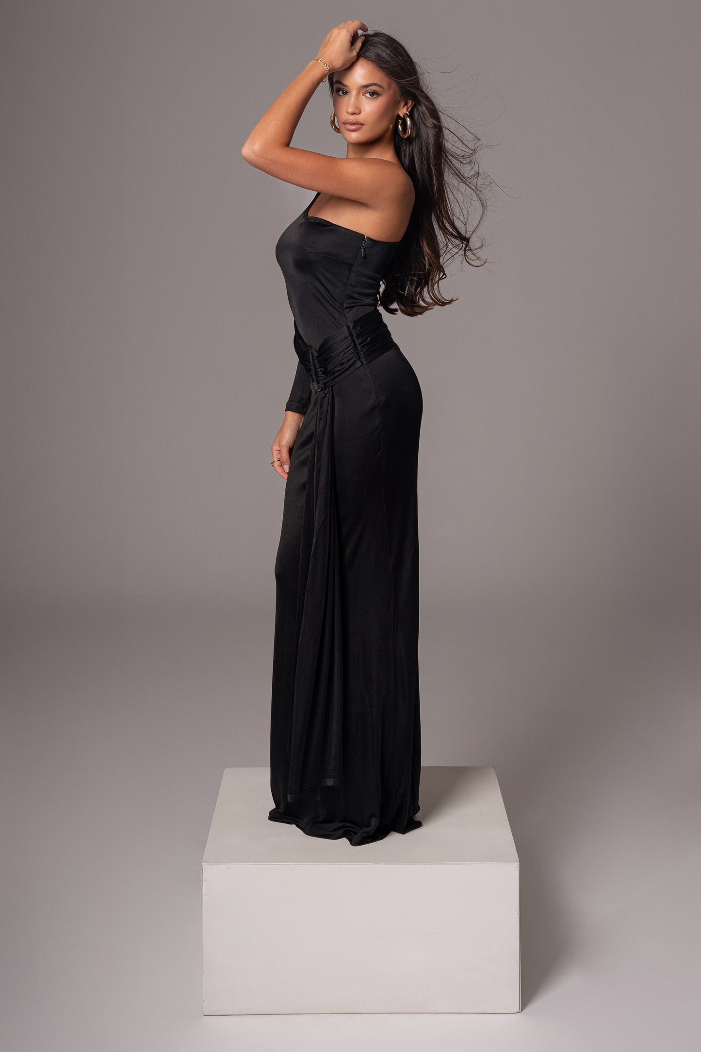 Black Muoi Maxi Dress JLUXLABEL