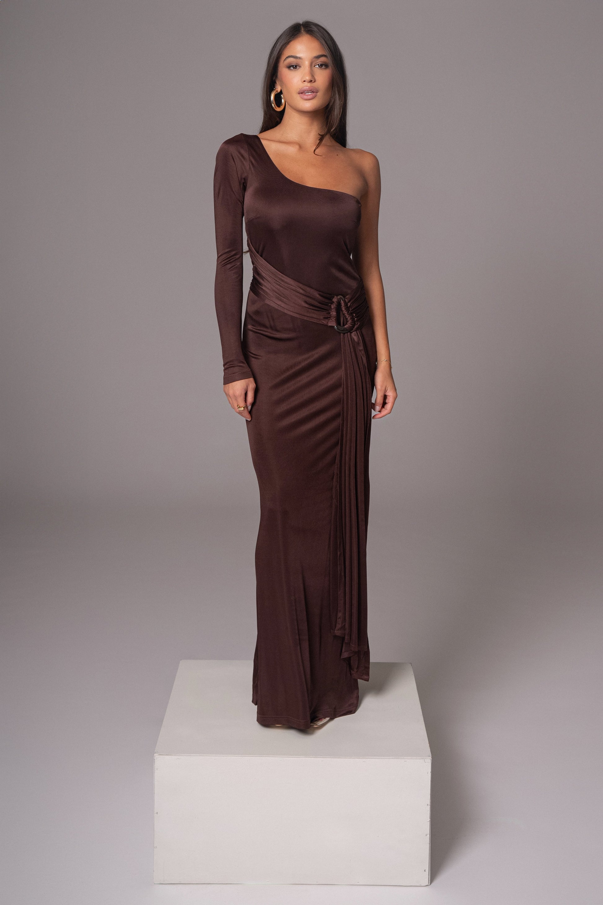 Chocolate Muoi Maxi Dress JLUXLABEL