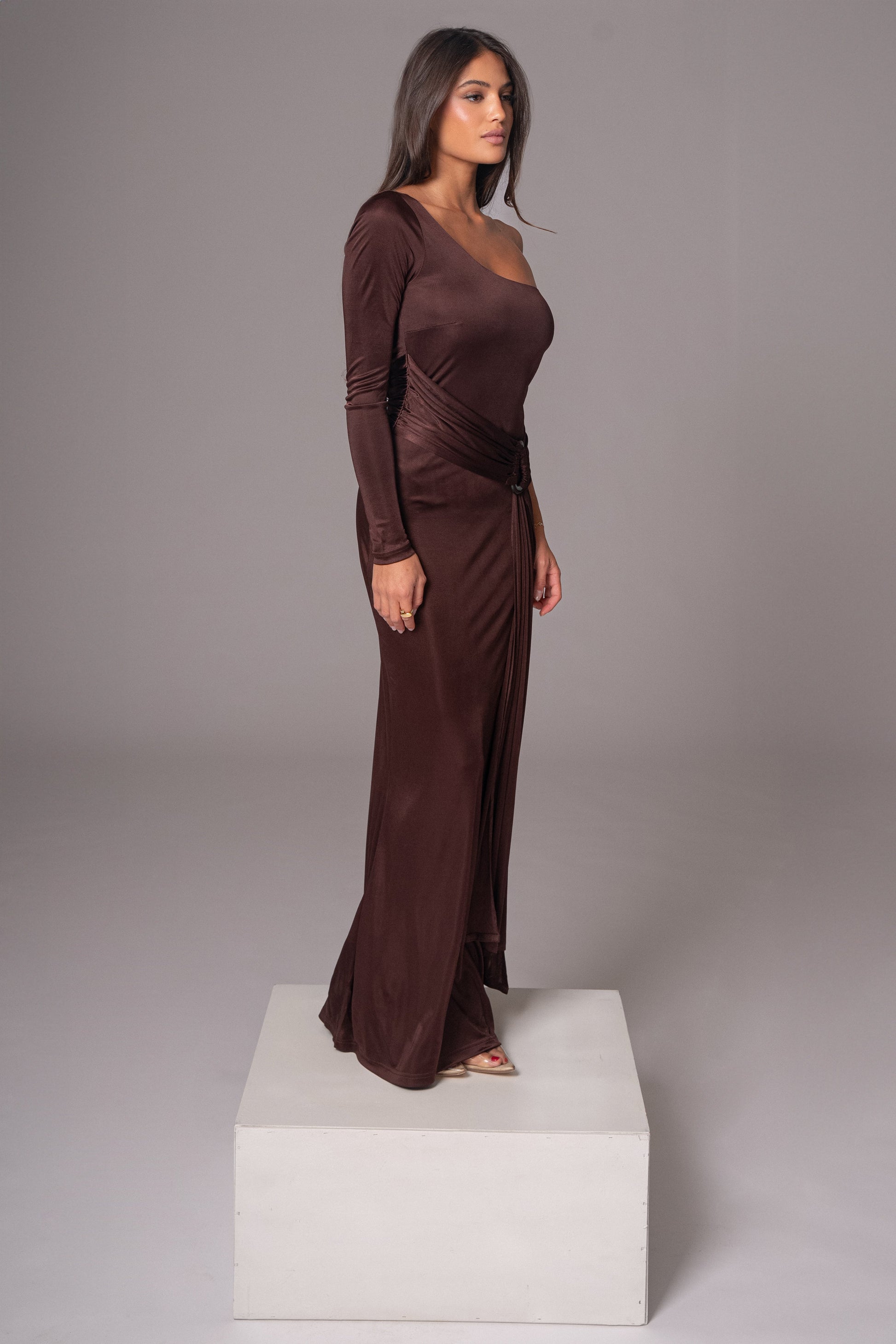 Chocolate Muoi Maxi Dress JLUXLABEL