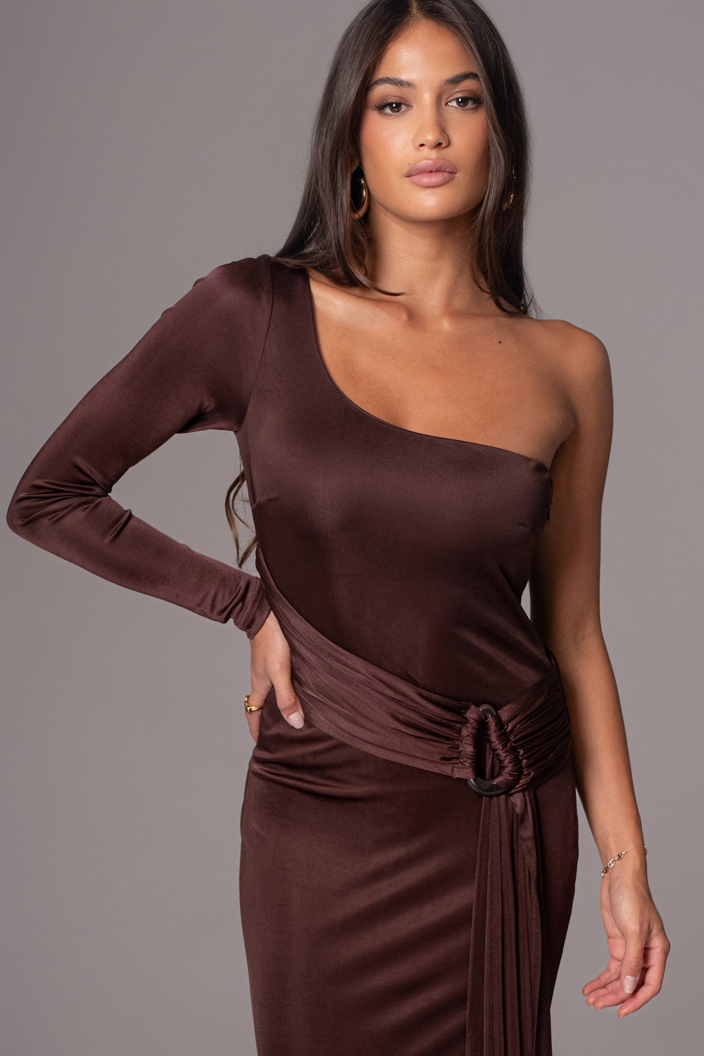 Chocolate Muoi Maxi Dress JLUXLABEL
