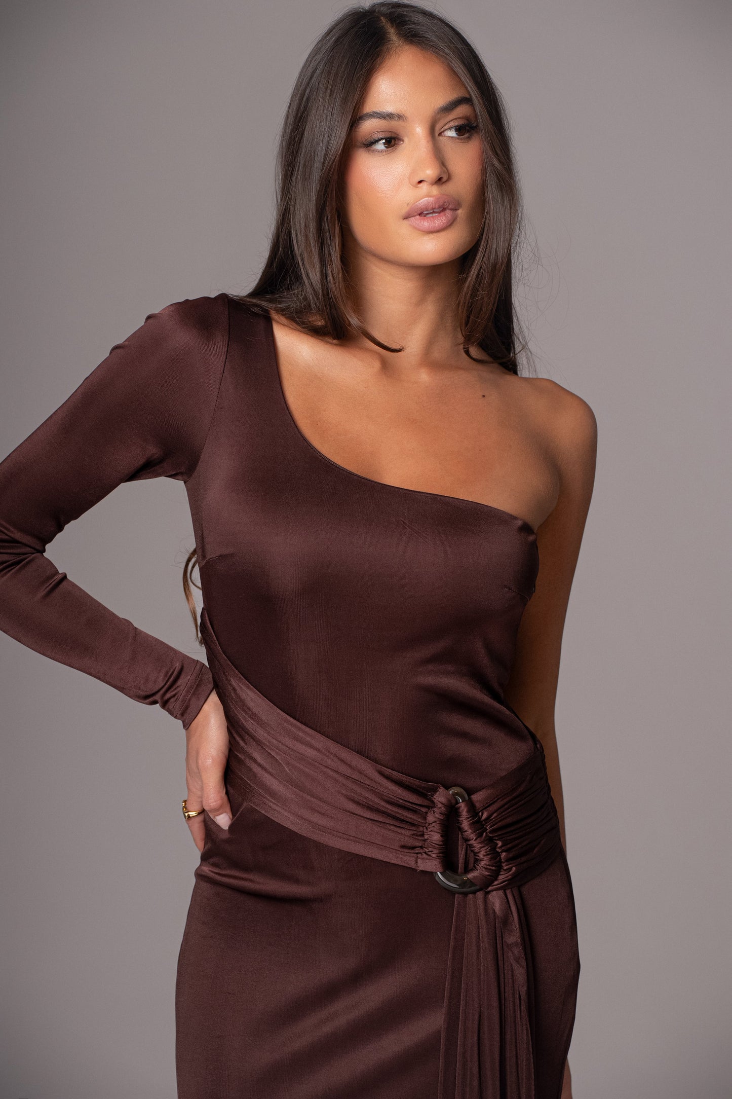 Chocolate Muoi Maxi Dress JLUXLABEL