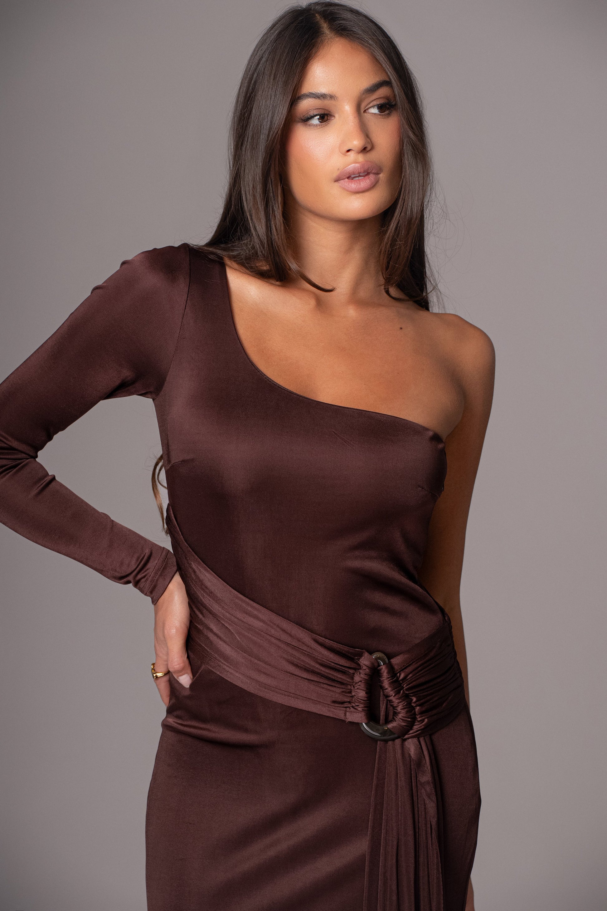 Chocolate Muoi Maxi Dress JLUXLABEL