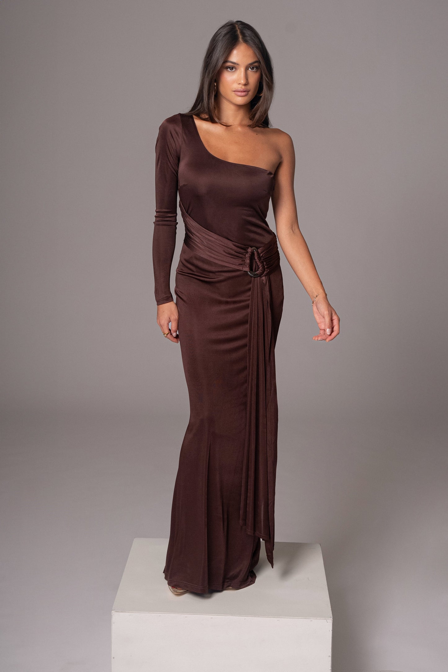 Chocolate Muoi Maxi Dress JLUXLABEL