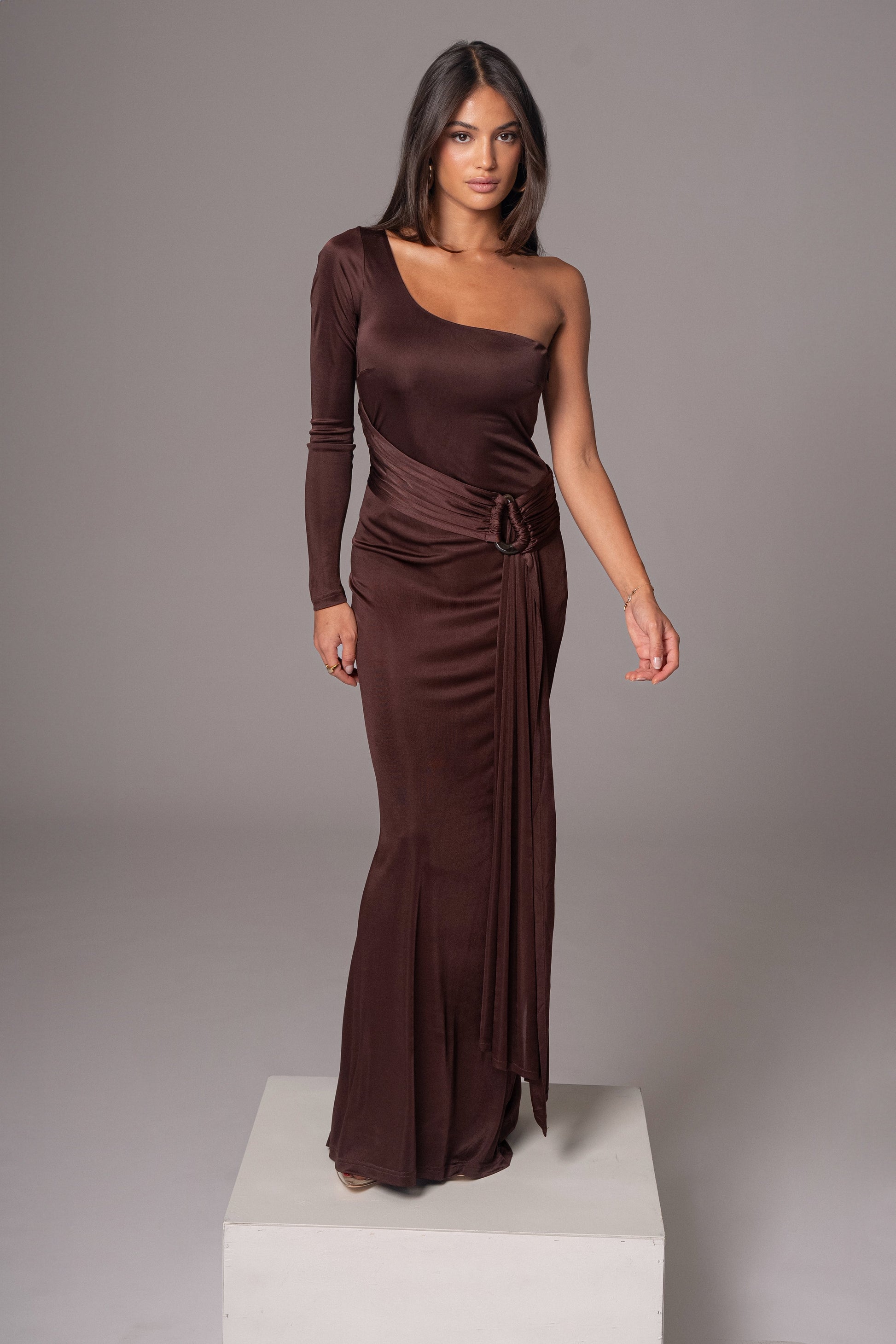 Chocolate Muoi Maxi Dress JLUXLABEL