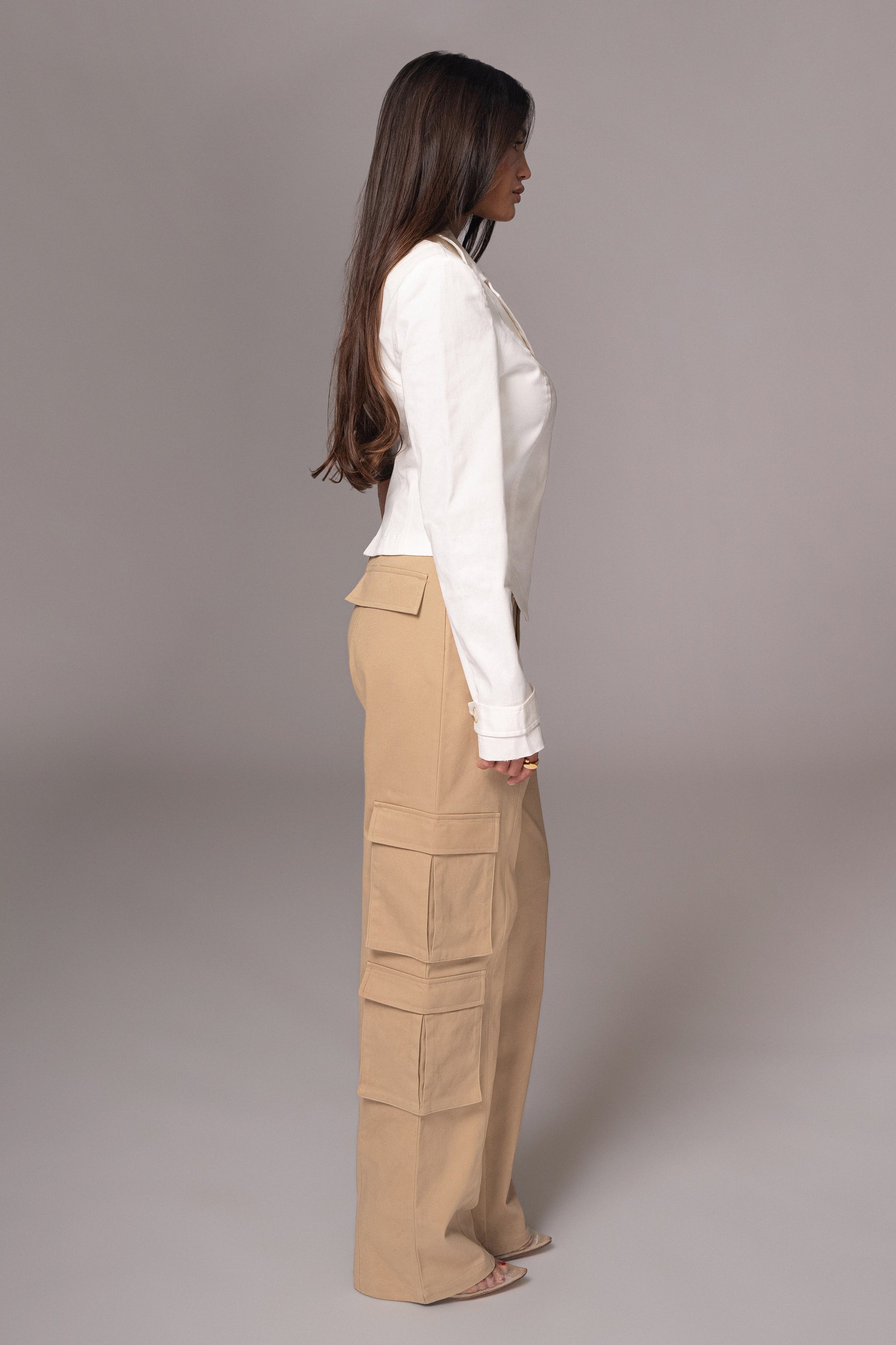 Ivory Amal One Shoulder Top JLUXLABEL
