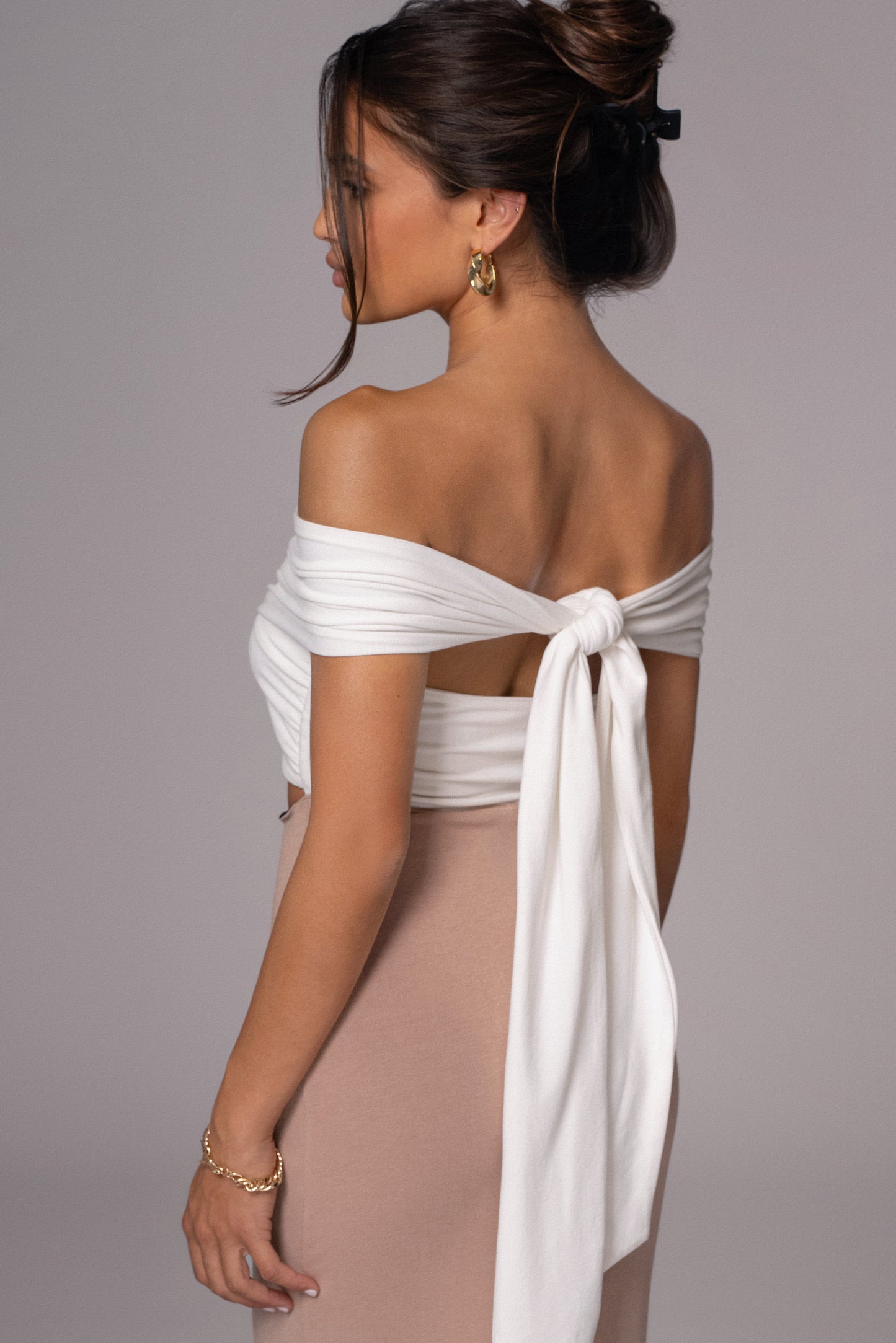 Black/Beige Dominic Reversible Maxi Dress JLUXLABEL