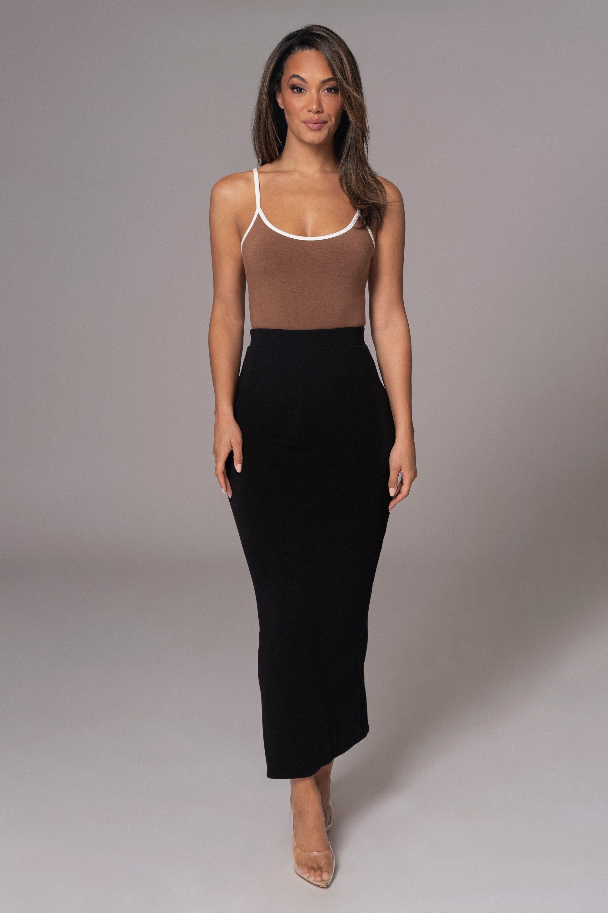 Black/Pecan Tash Reversible Cami Top JLUXLABEL