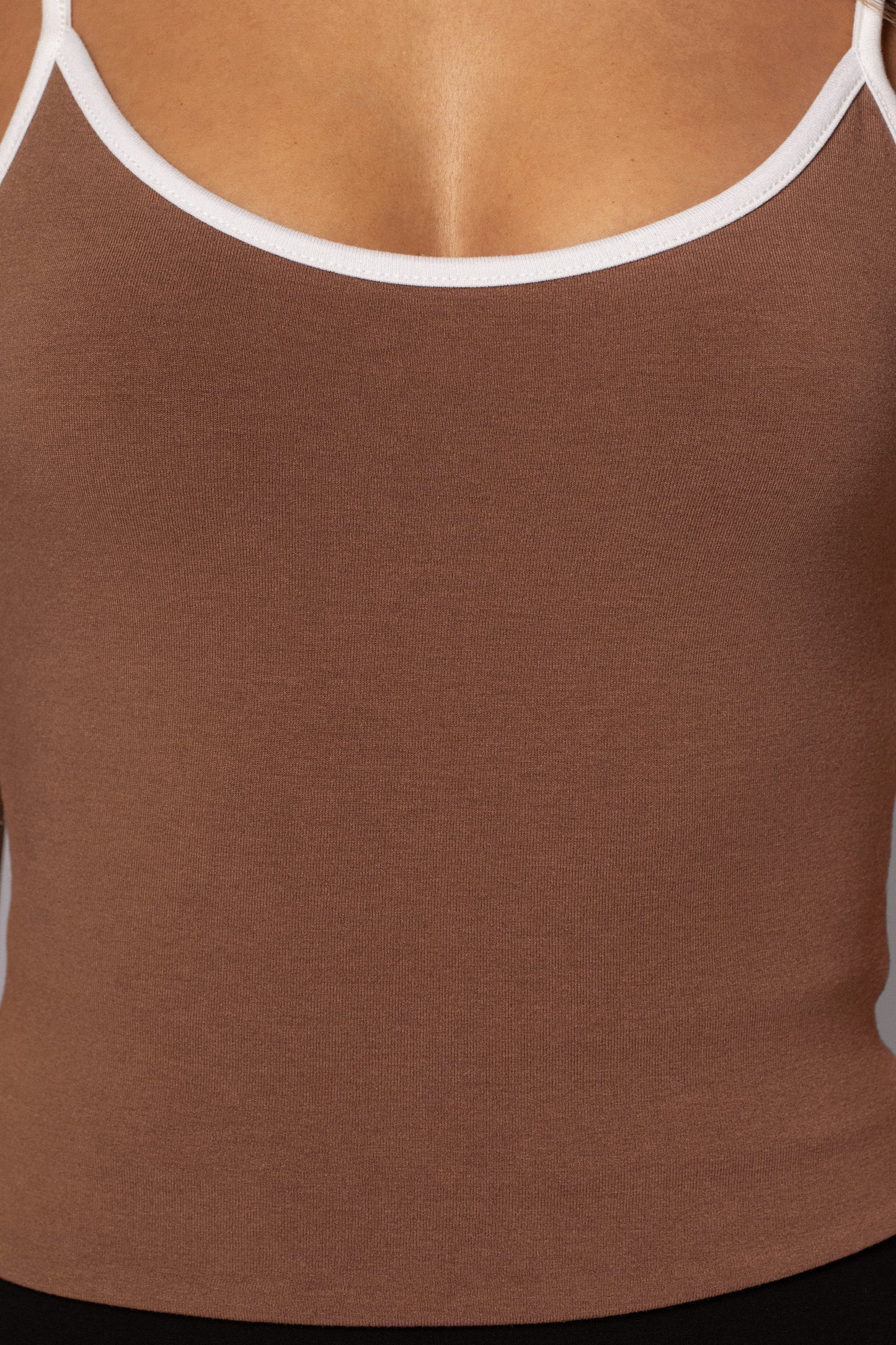 Black/Pecan Tash Reversible Cami Top JLUXLABEL