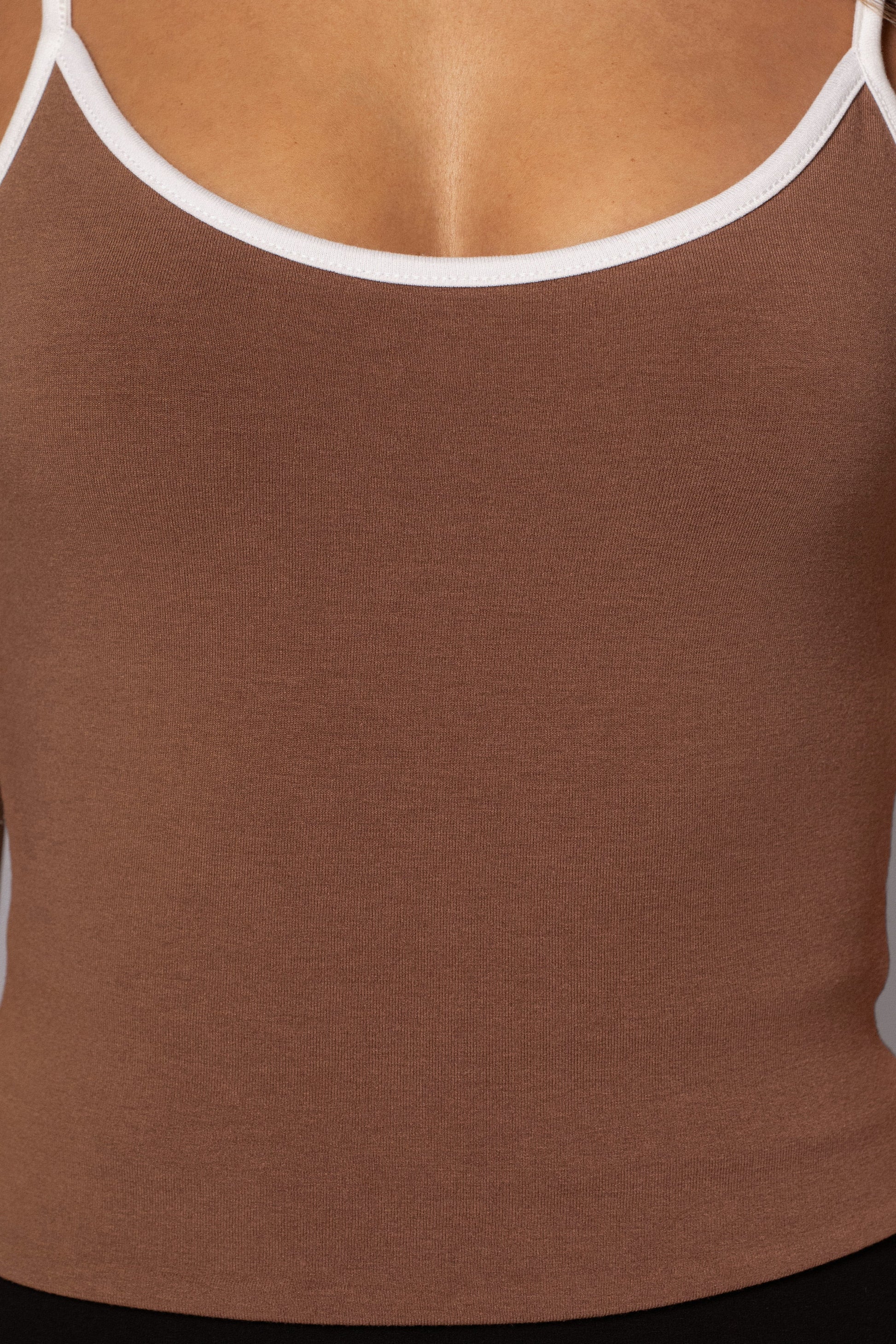 Black/Pecan Tash Reversible Cami Top JLUXLABEL
