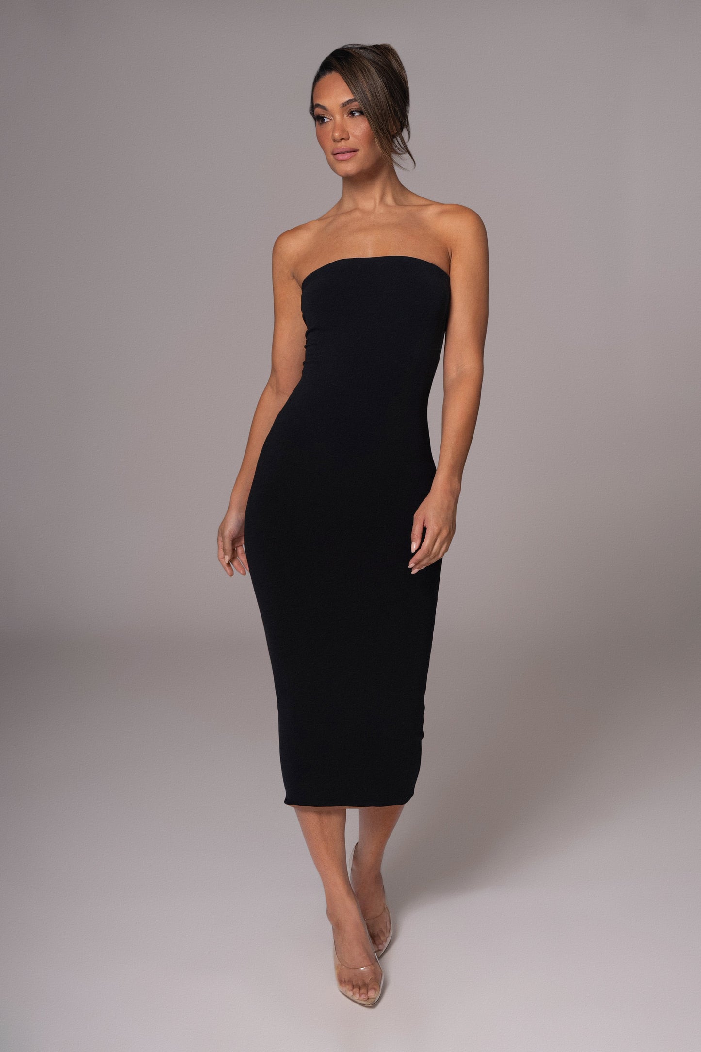 Black/Pecan Shelley Reversible Maxi Dress JLUXLABEL