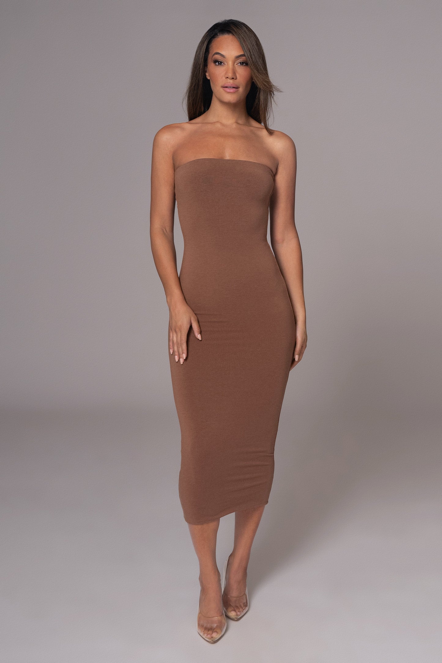 Black/Pecan Shelley Reversible Maxi Dress JLUXLABEL