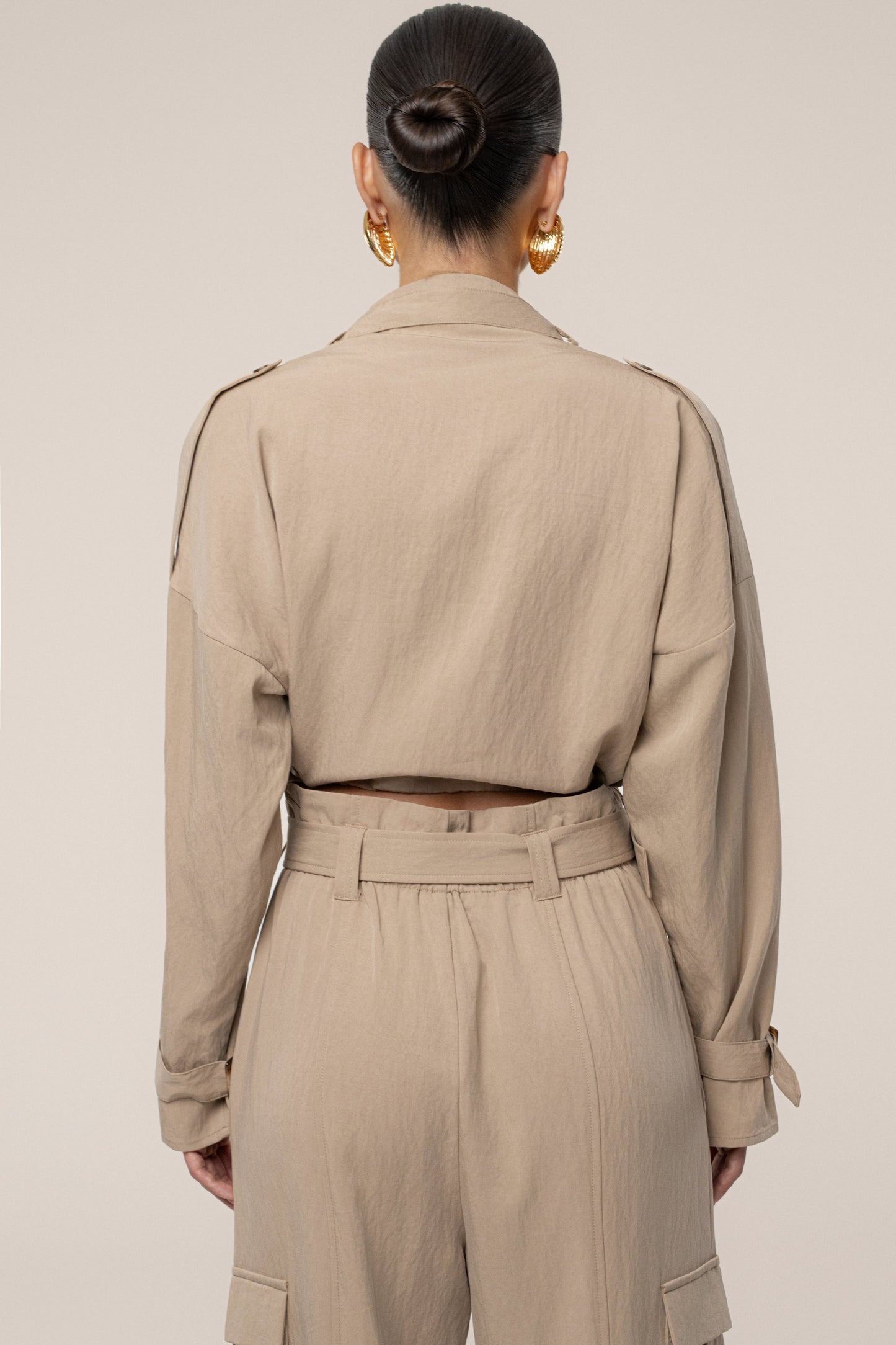 Beige Wanderlust Crop Top JLUXLABEL