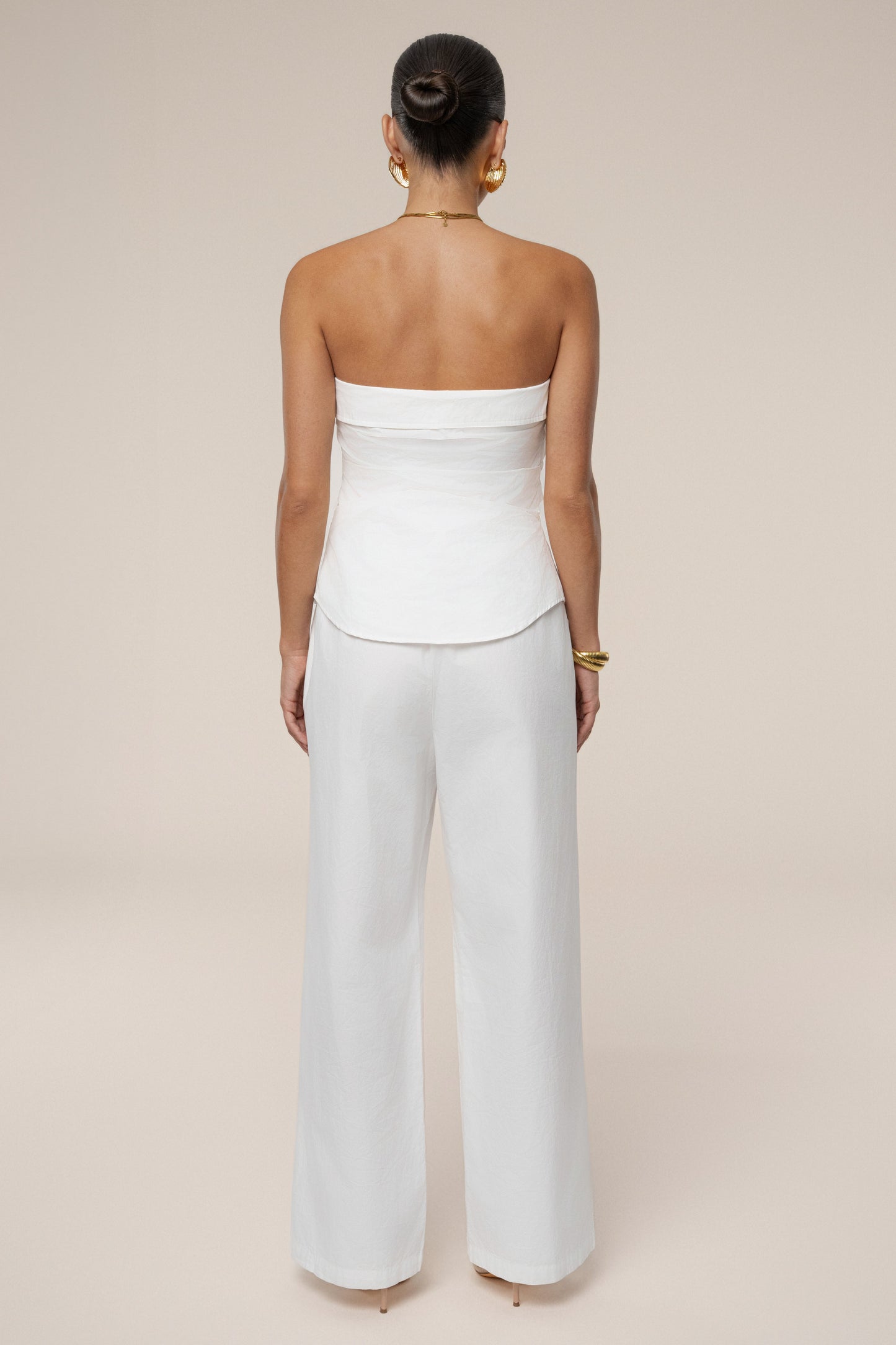 Ivory Riviera Fold Over Top JLUXLABEL