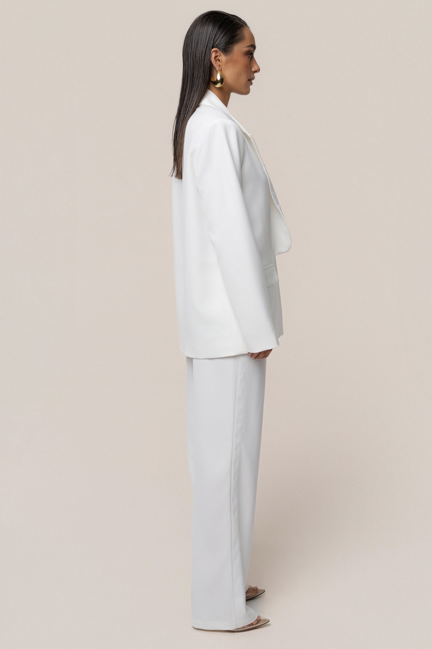 Ivory Suite Life Woven Blazer JLUXLABEL