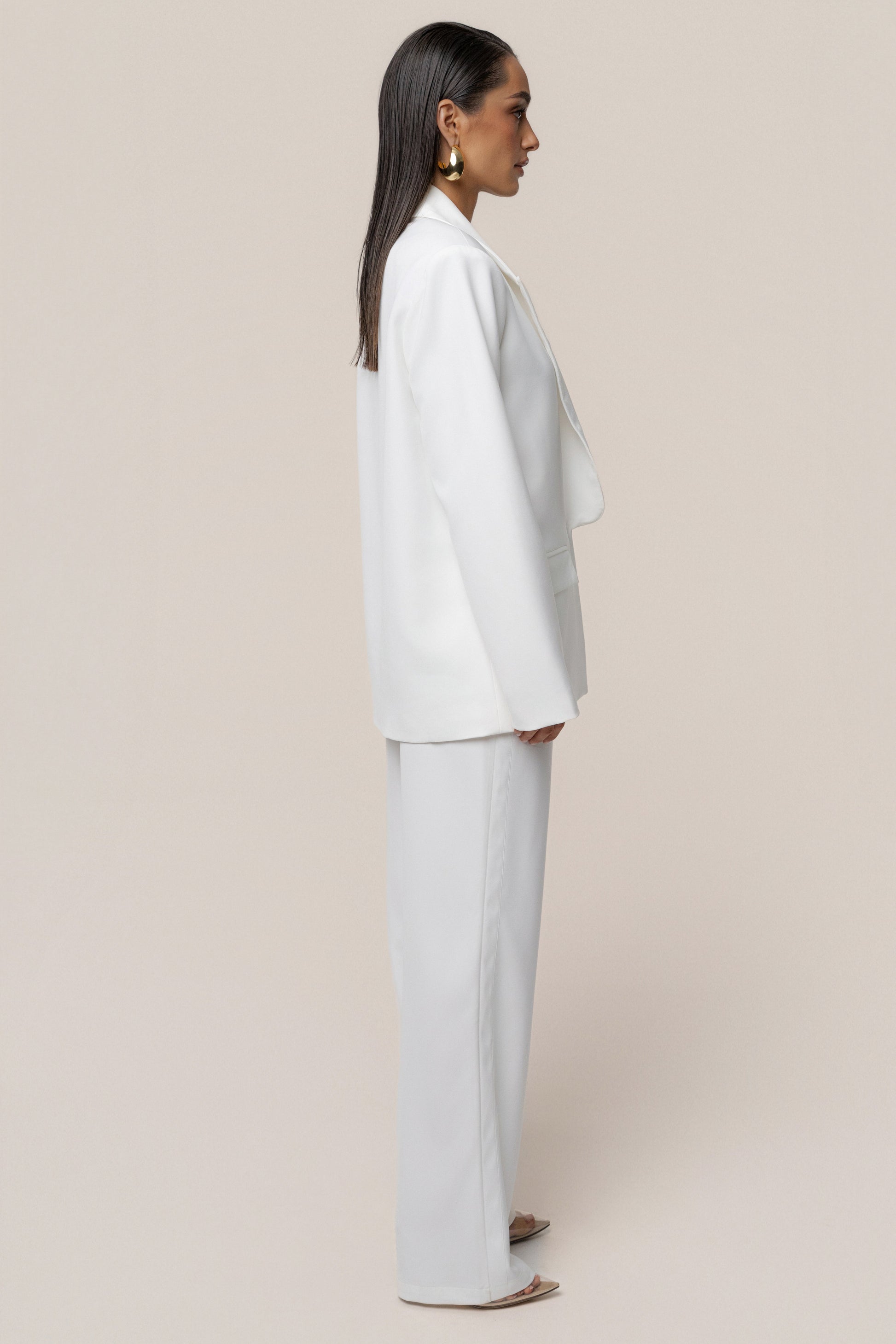 Ivory Suite Life Woven Blazer JLUXLABEL