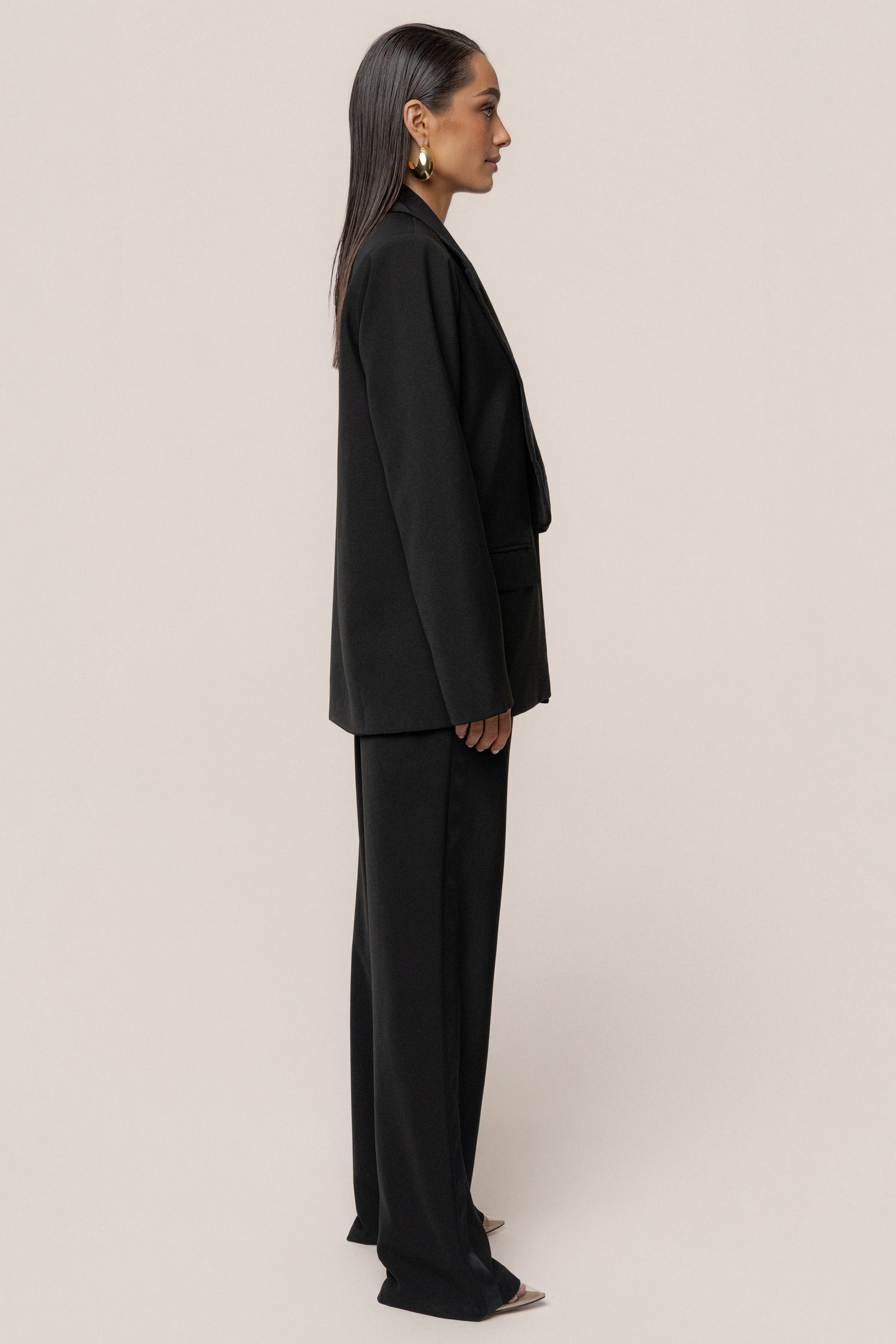 Black Suite Life Woven Pant JLUXLABEL