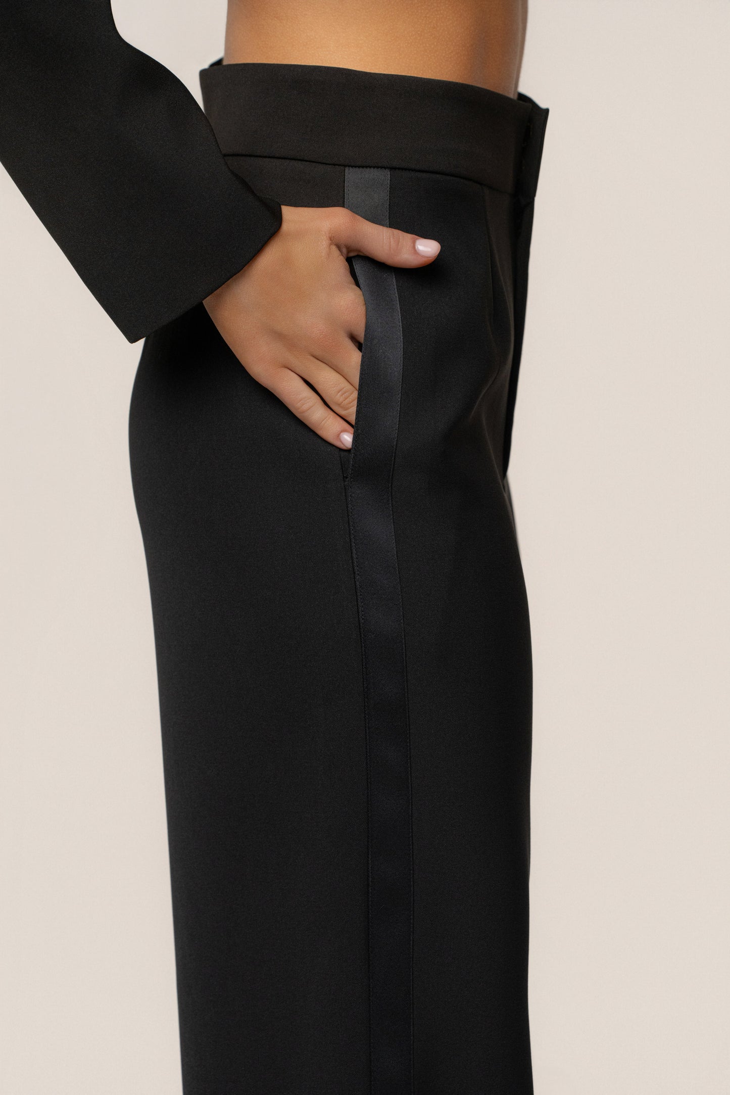 Black Suite Life Woven Pant JLUXLABEL