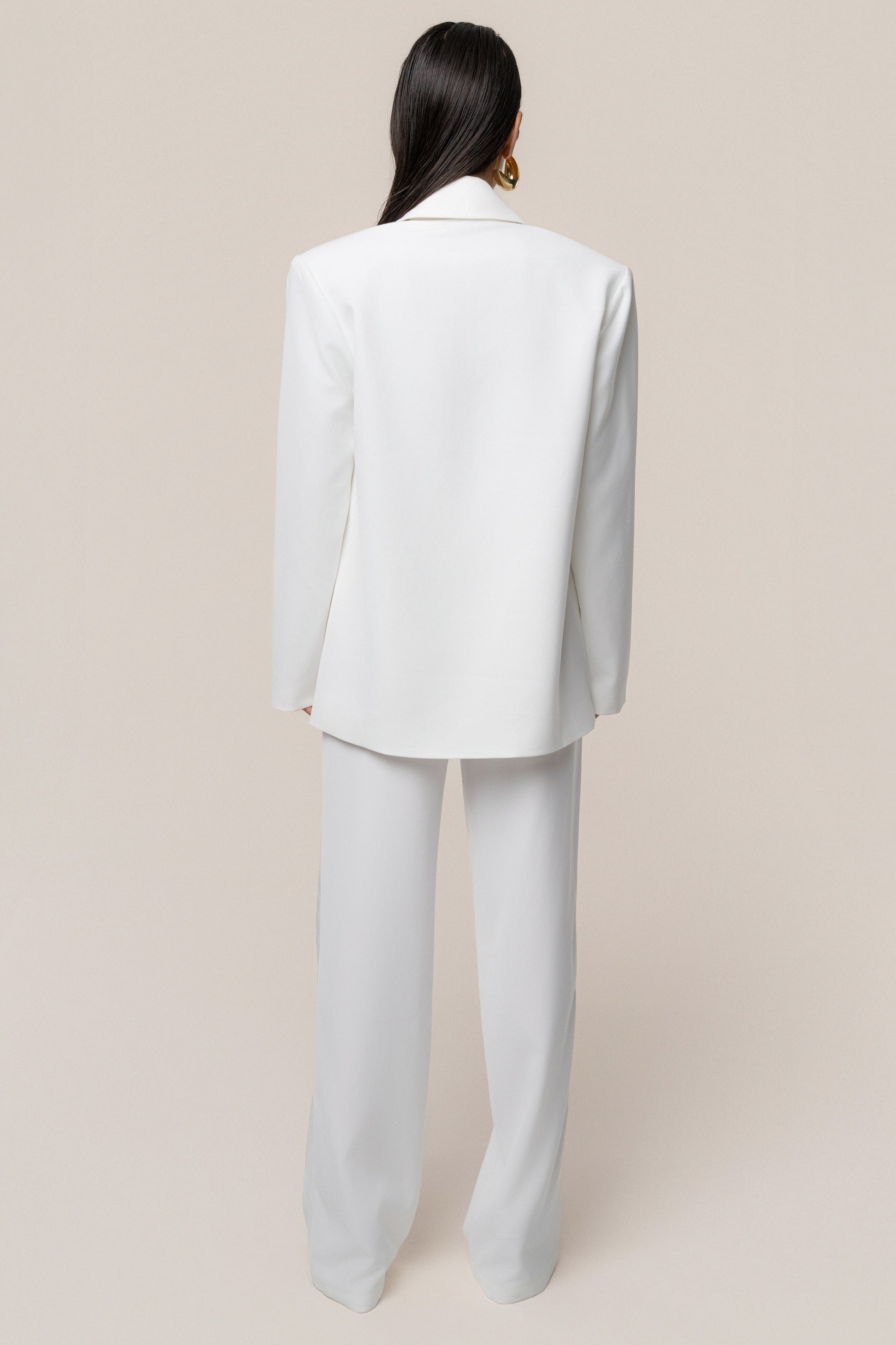 Ivory Suite Life Woven Blazer JLUXLABEL