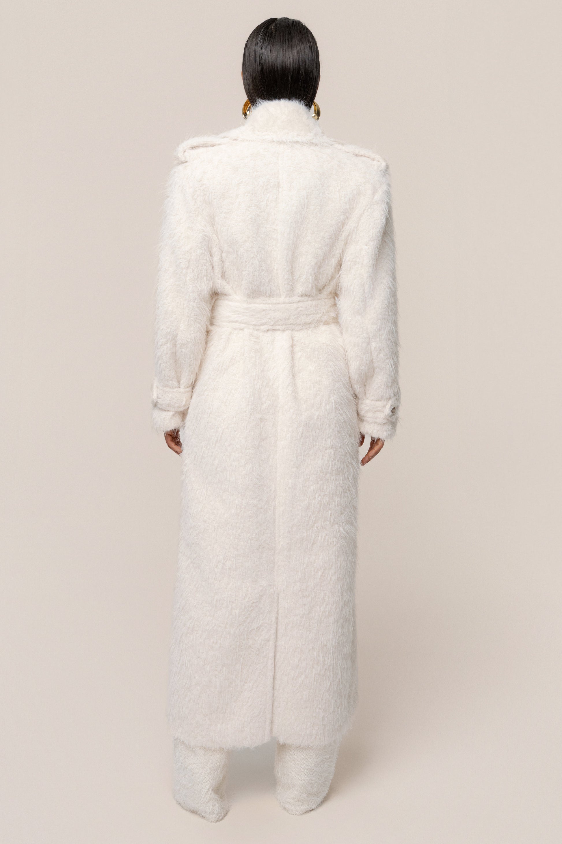Ivory Warm Layers Oversize Coat JLUXLABEL