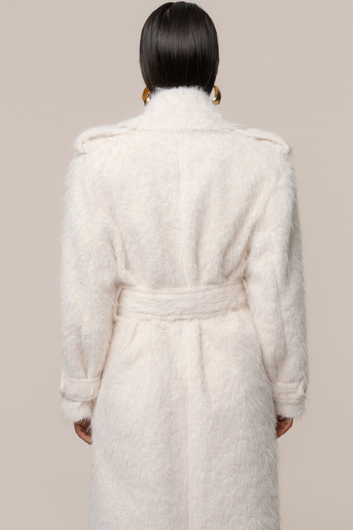 Ivory Warm Layers Oversize Coat JLUXLABEL