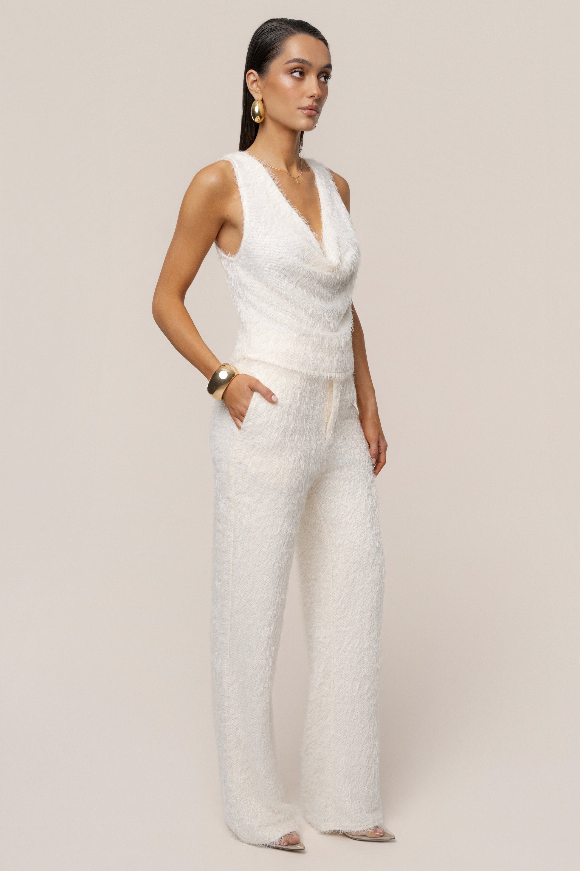 Cream Winter Haven Pant JLUXLABEL