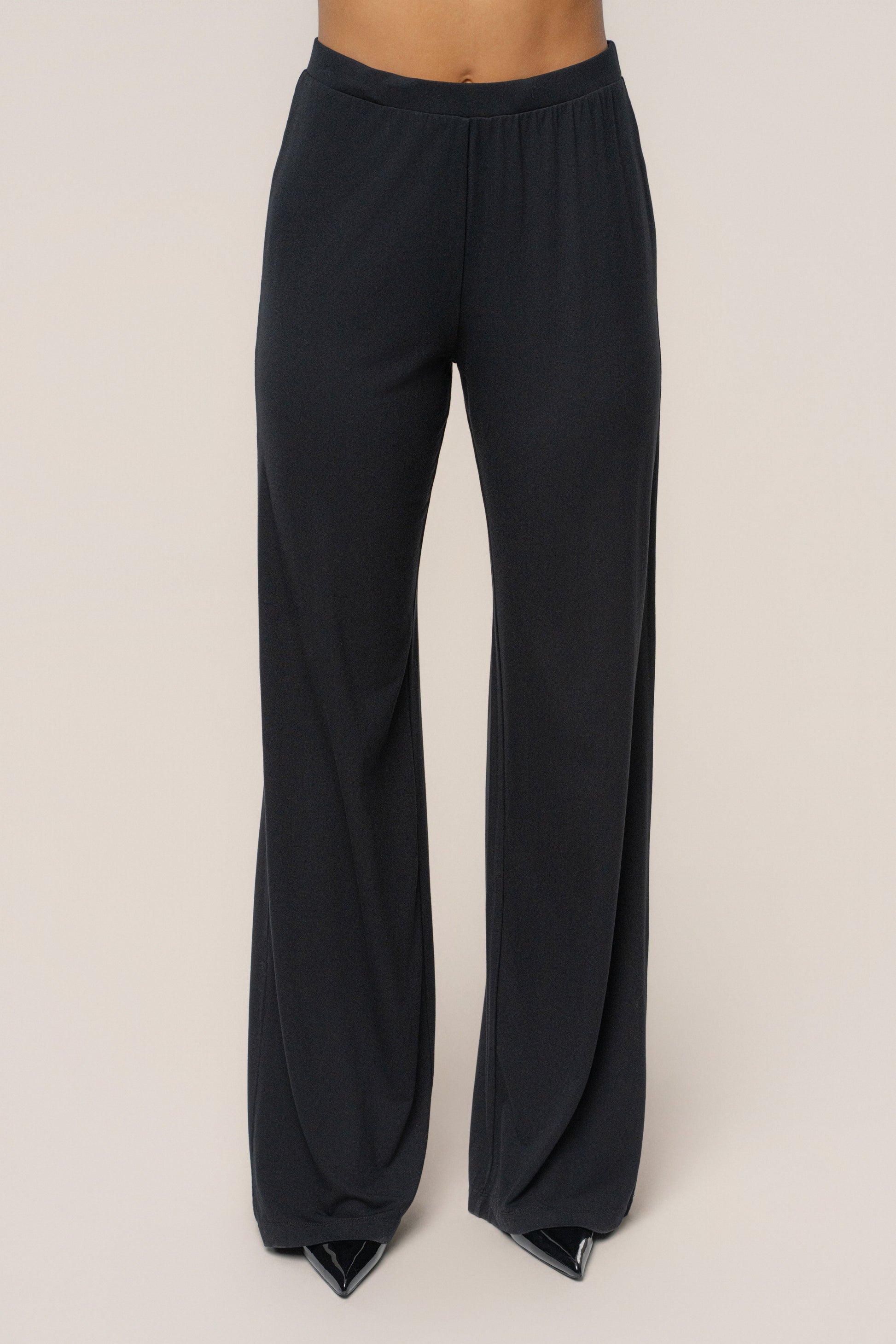 Black Winter Soirée Pant Set JLUXLABEL