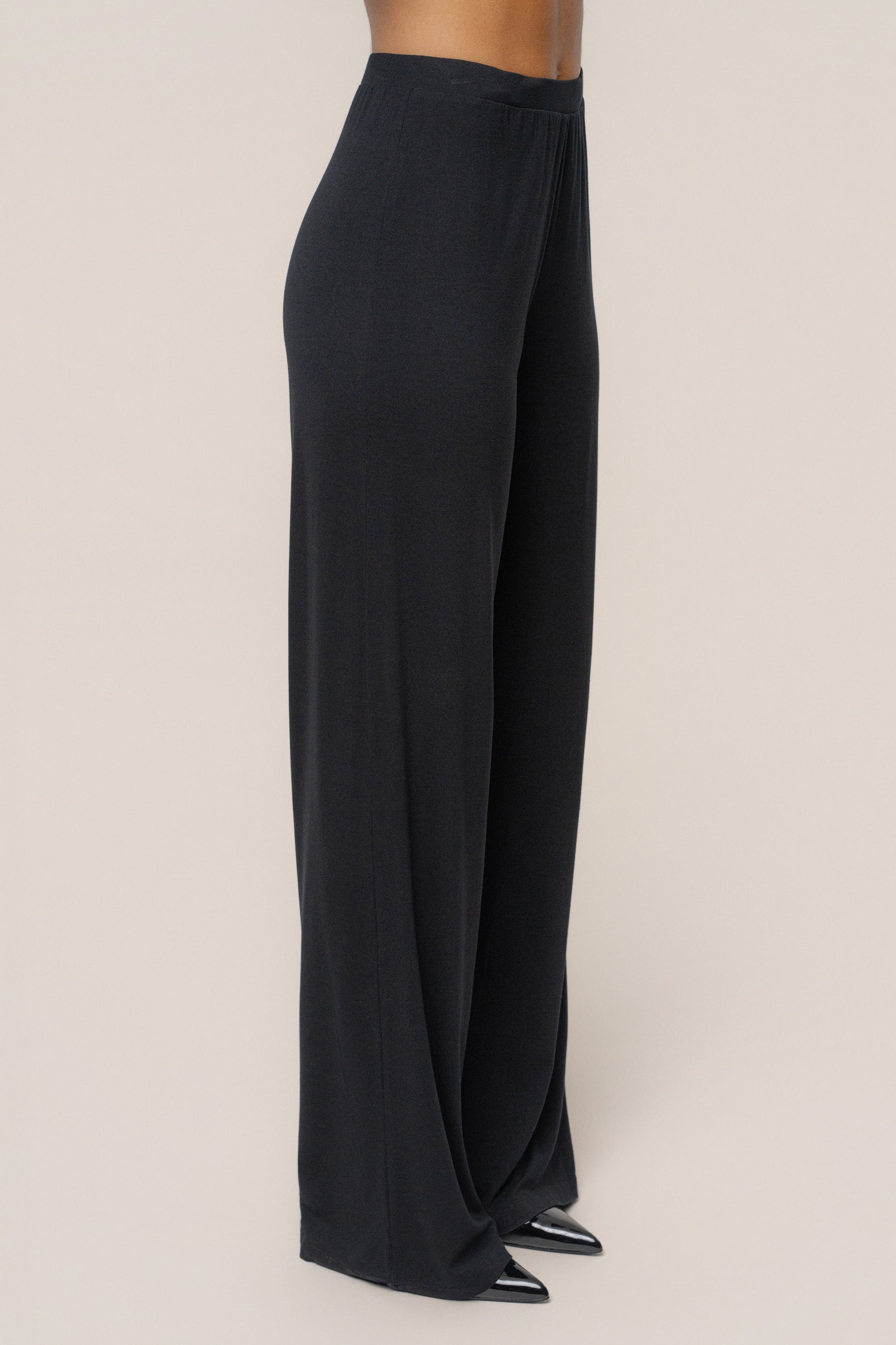 Black Winter Soirée Pant Set JLUXLABEL
