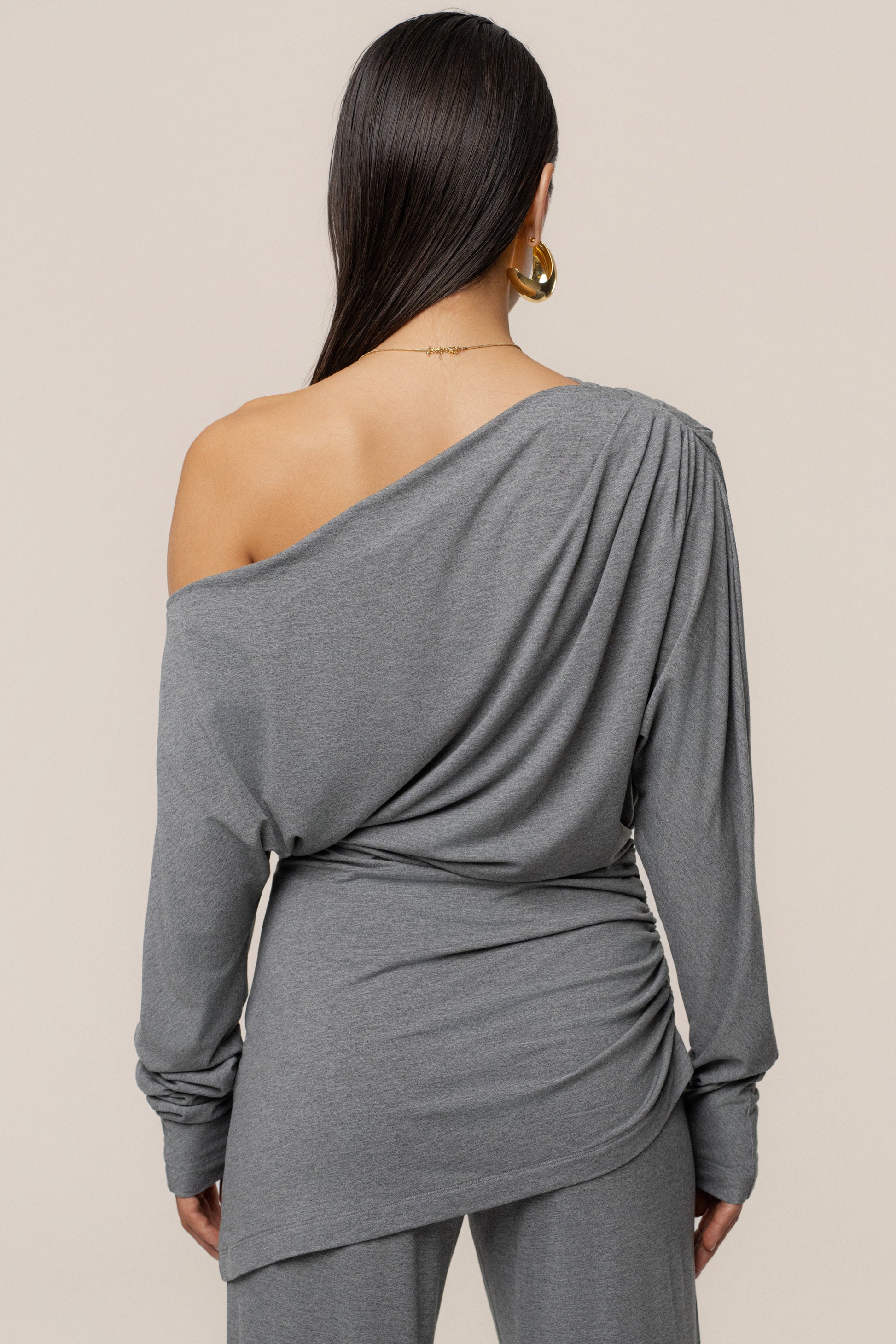 Charcoal Winter Soirée Pant Set JLUXLABEL