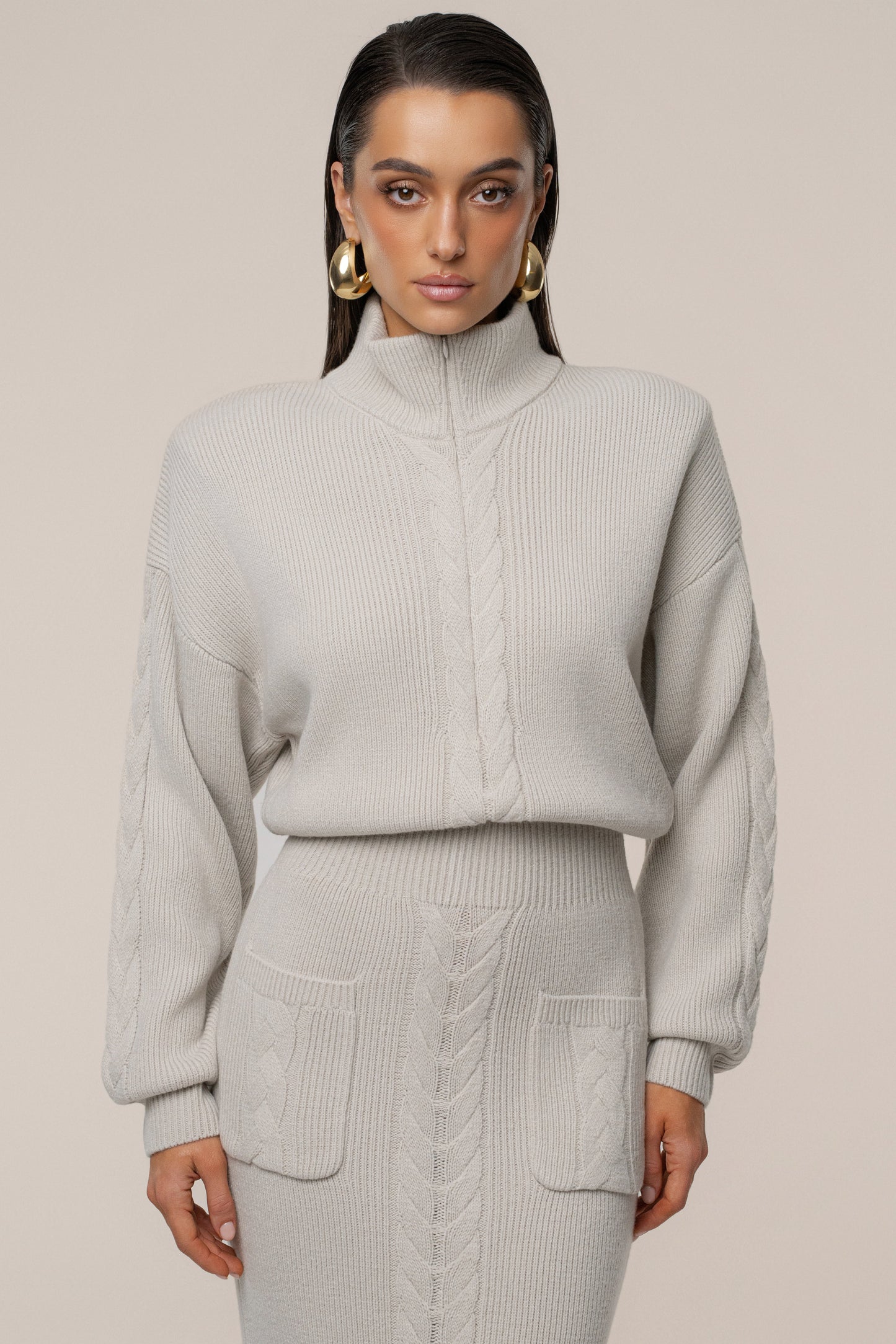Stone Cozy Intentions Ribbed Dress JLUXLABEL