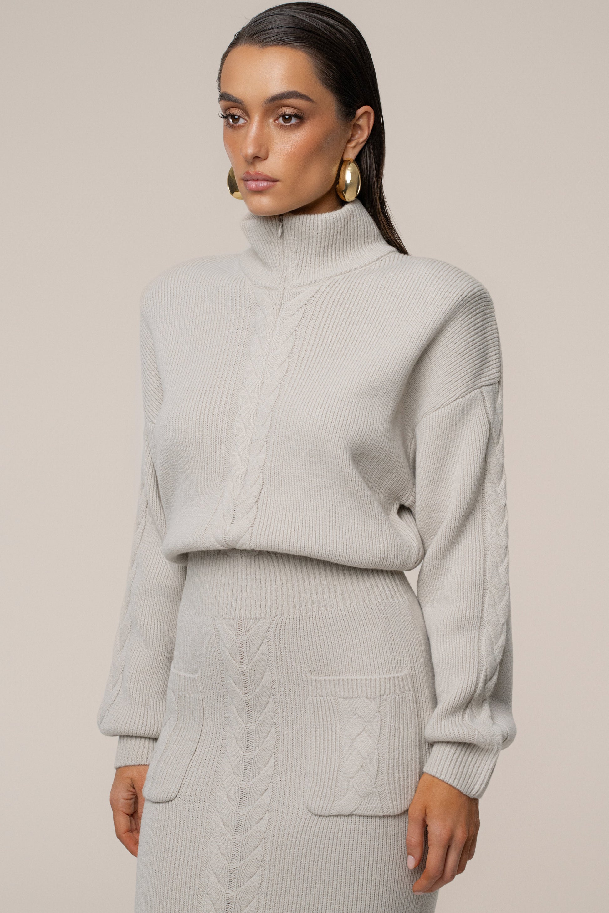 Stone Cozy Intentions Ribbed Dress JLUXLABEL