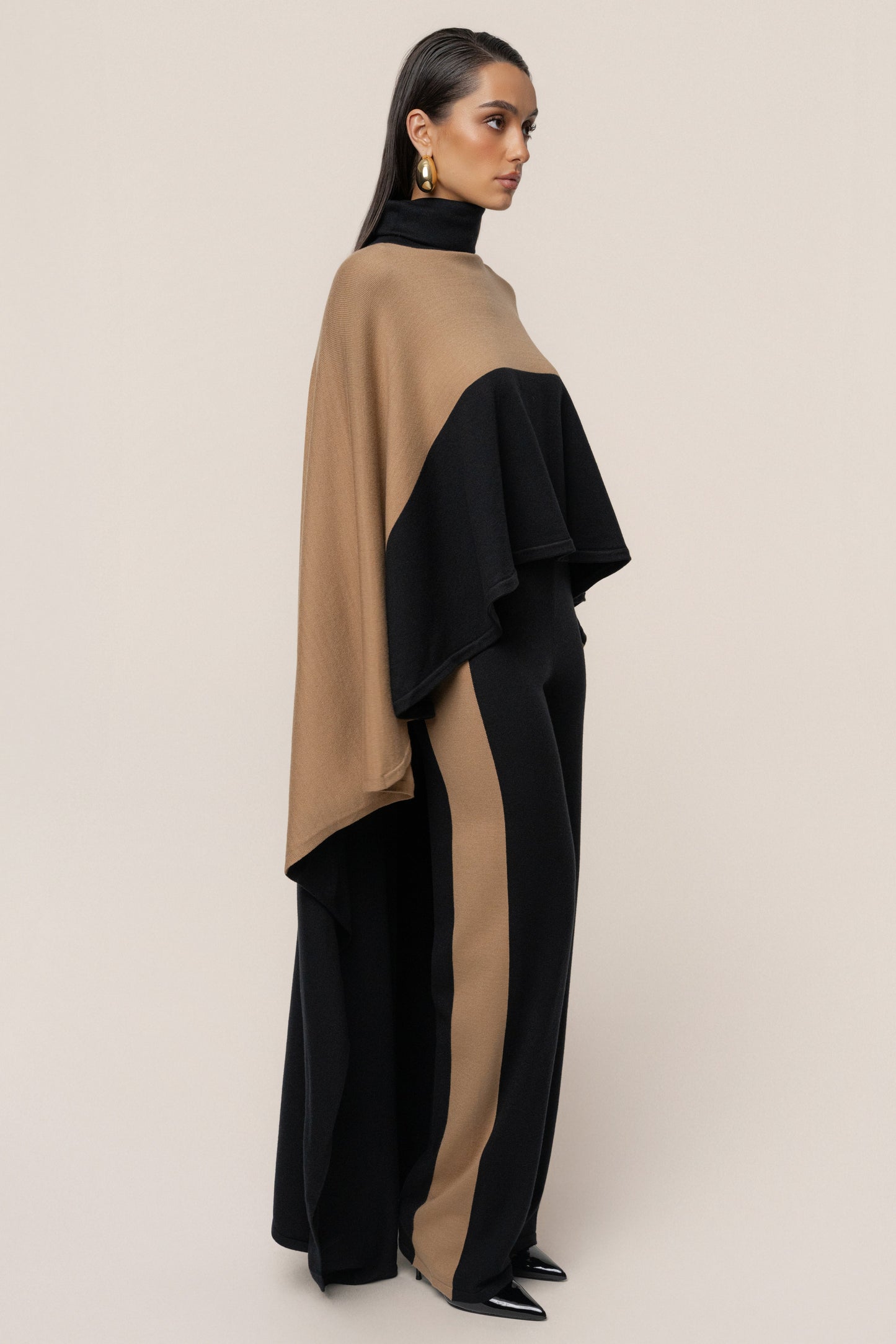 Black Chasing Fall Contrast Pant JLUXLABEL